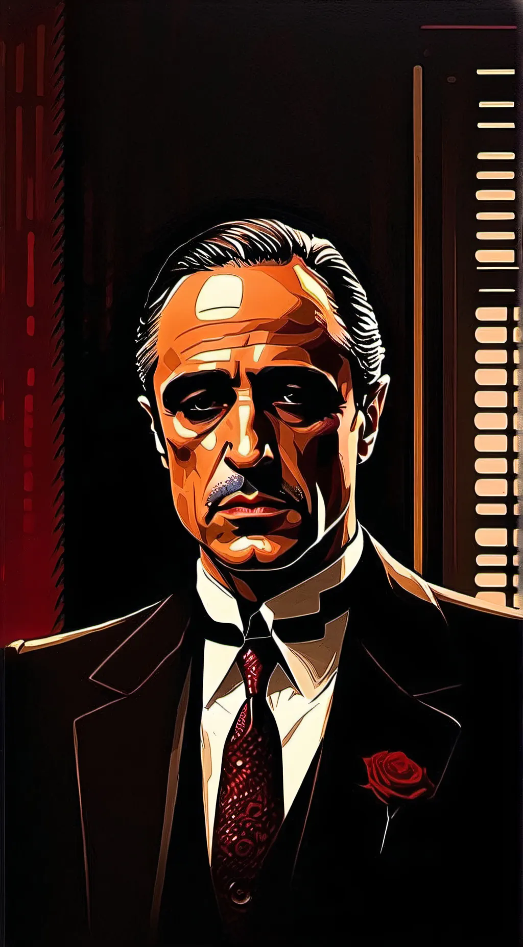 ai character: The Godfather background