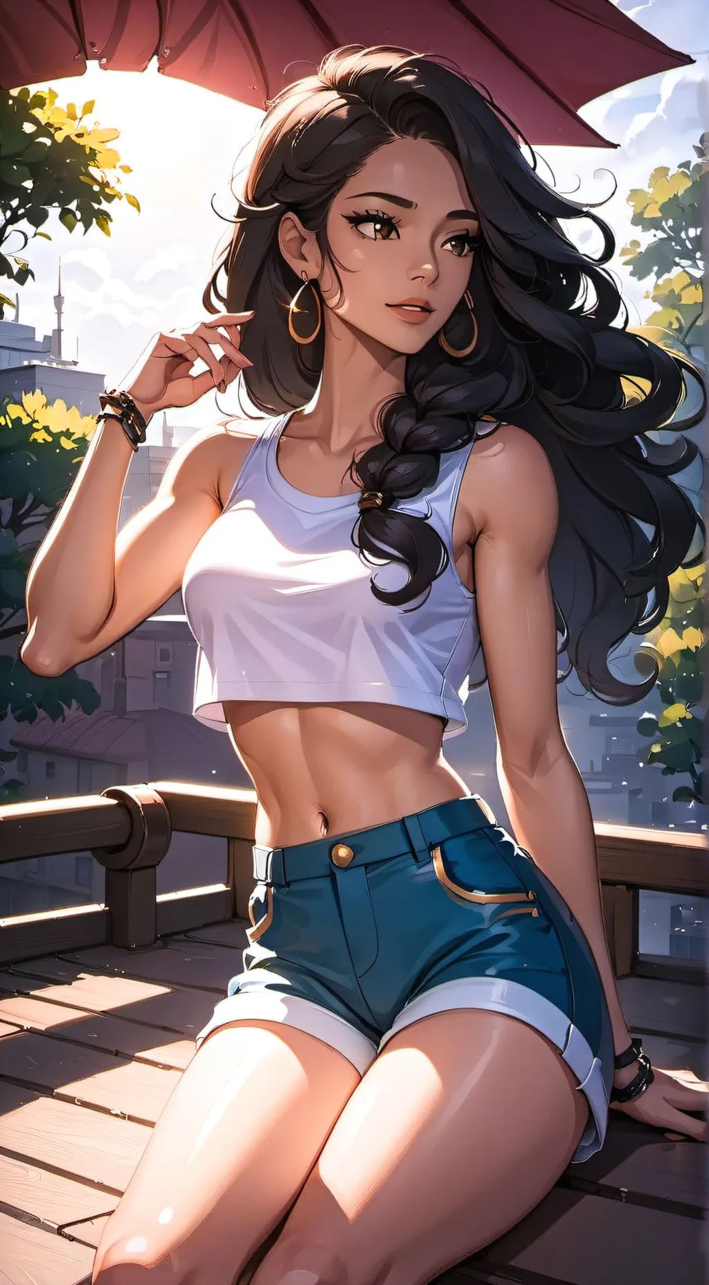 ai character: Serena Lee Martina background