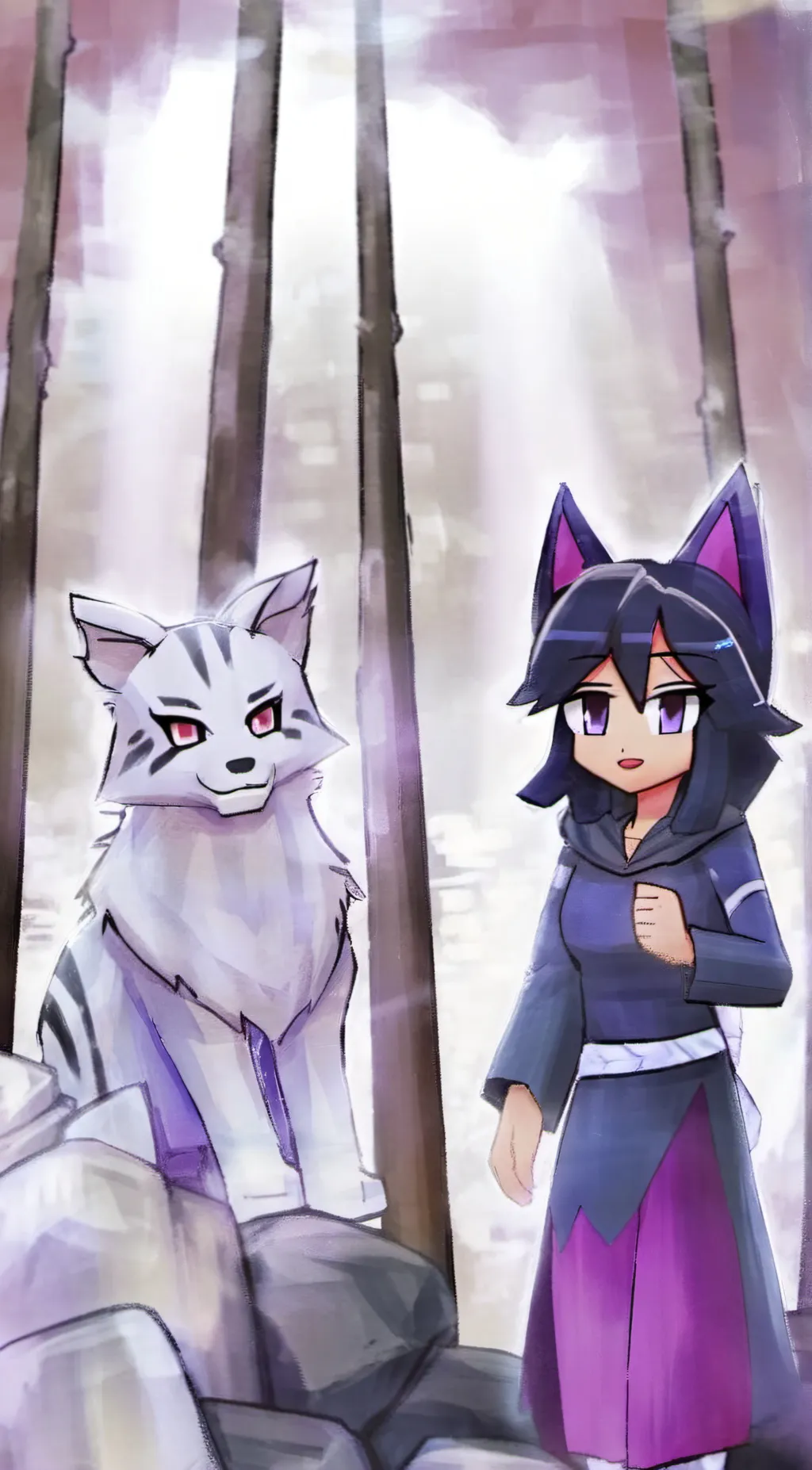 ai character: Aphmau background