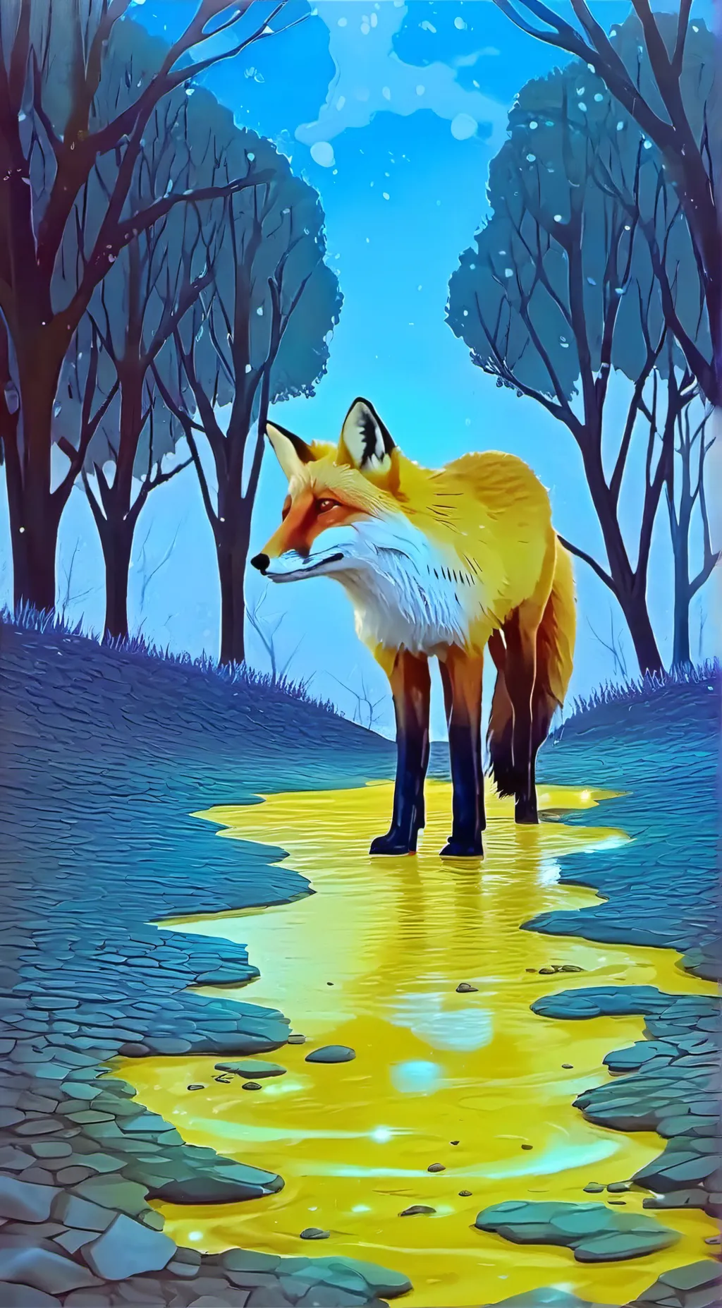 ai character: fox story background
