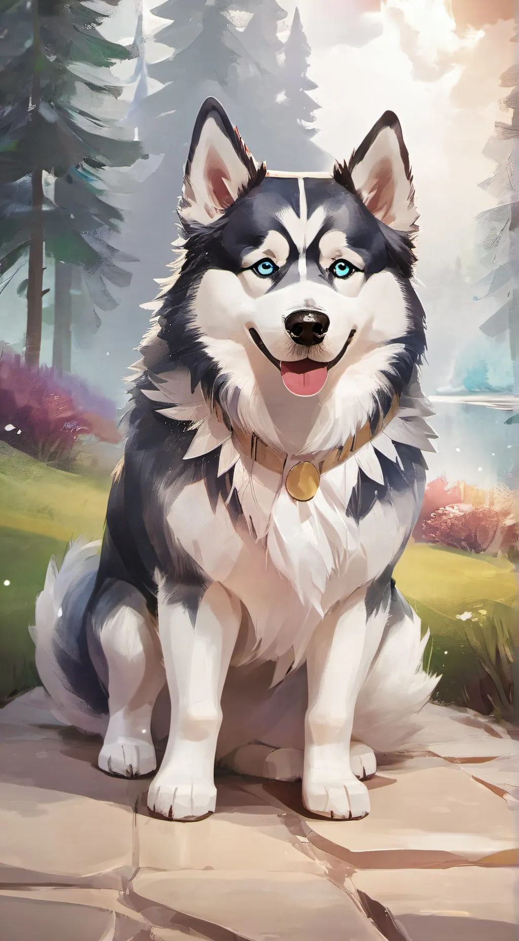 ai character: Marshmallow  background