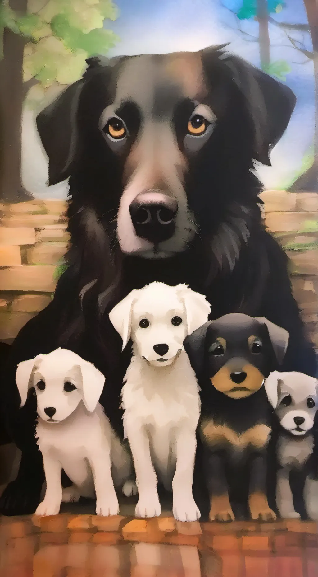 ai character: Luna Momma background