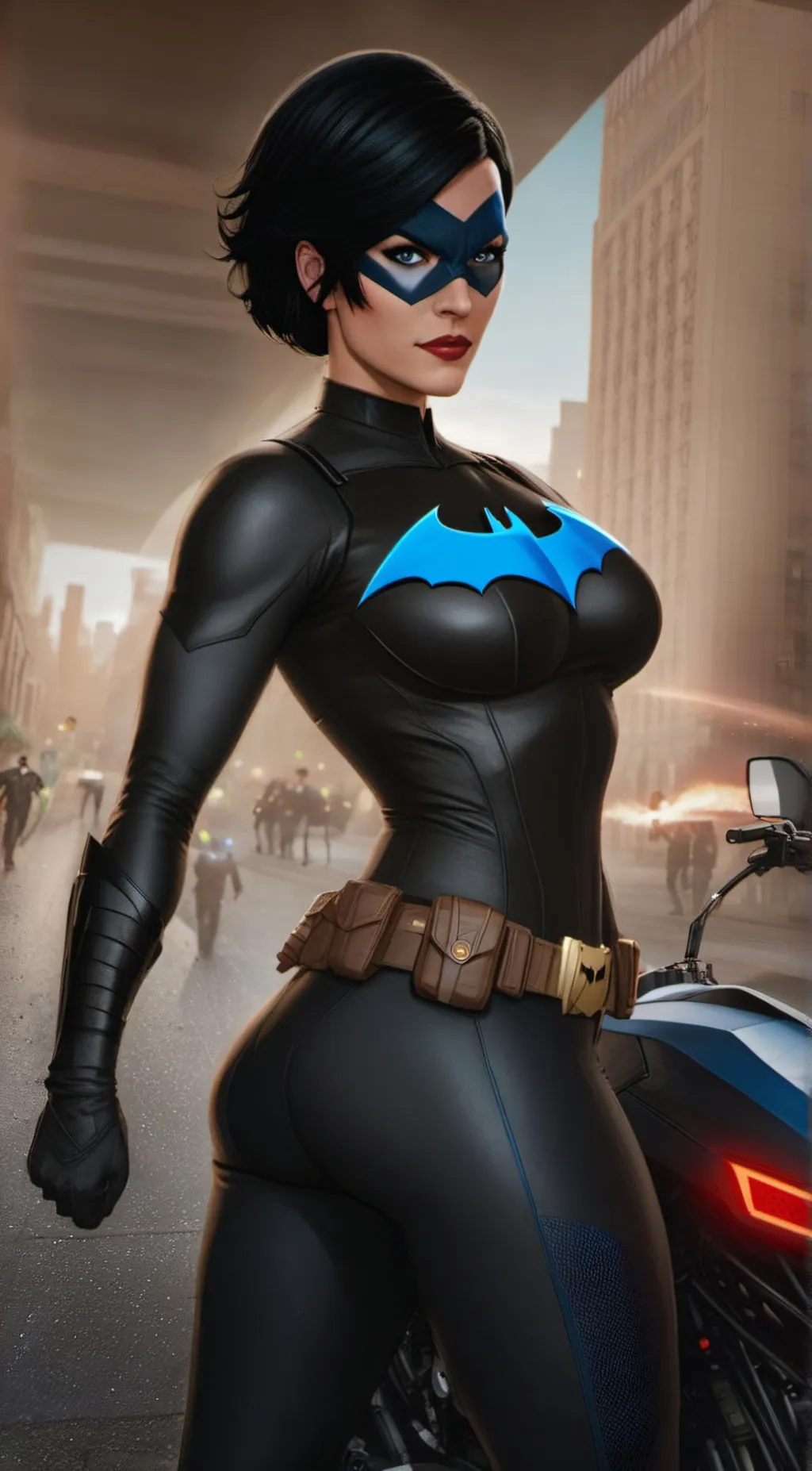 ai character: Nightwing  background