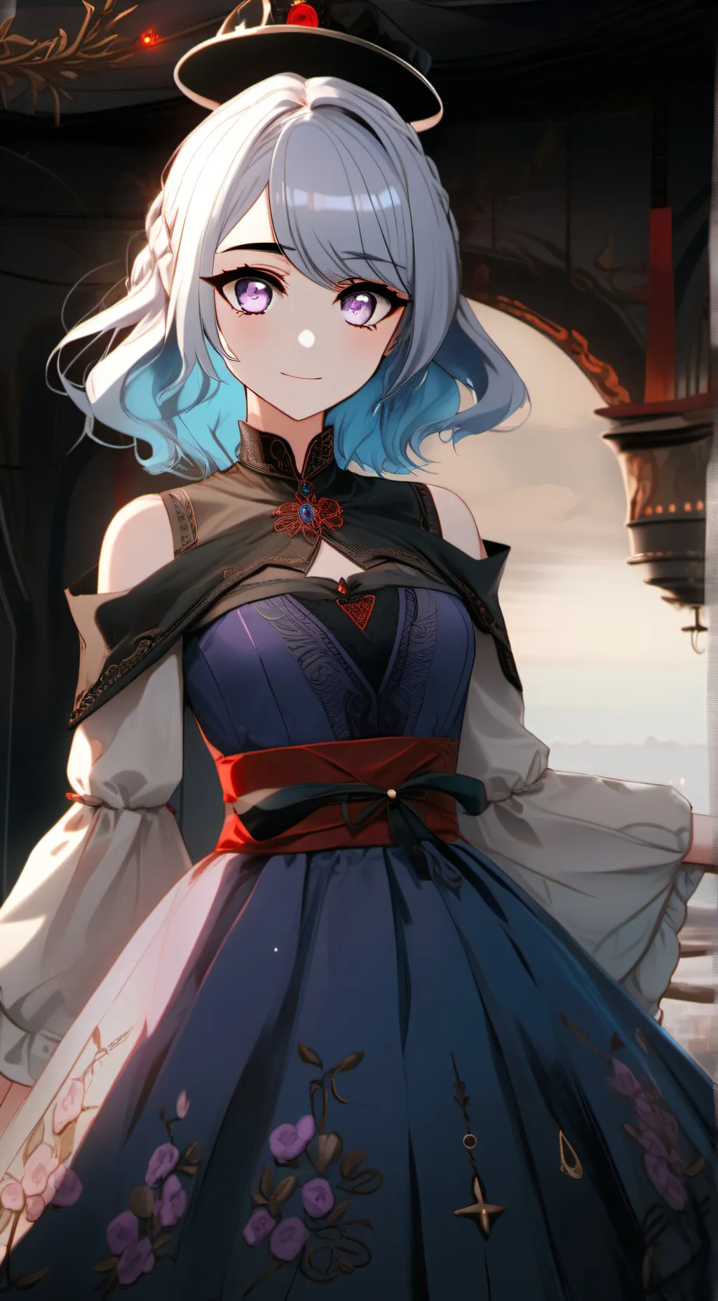 ai character: Ice background