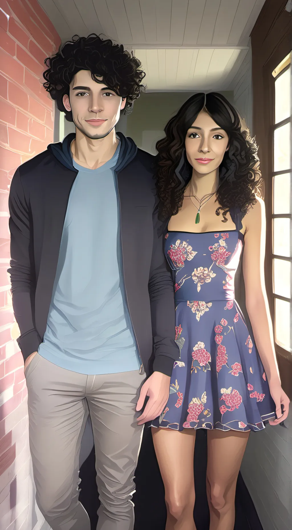 ai character: Alexa Sanchez  background