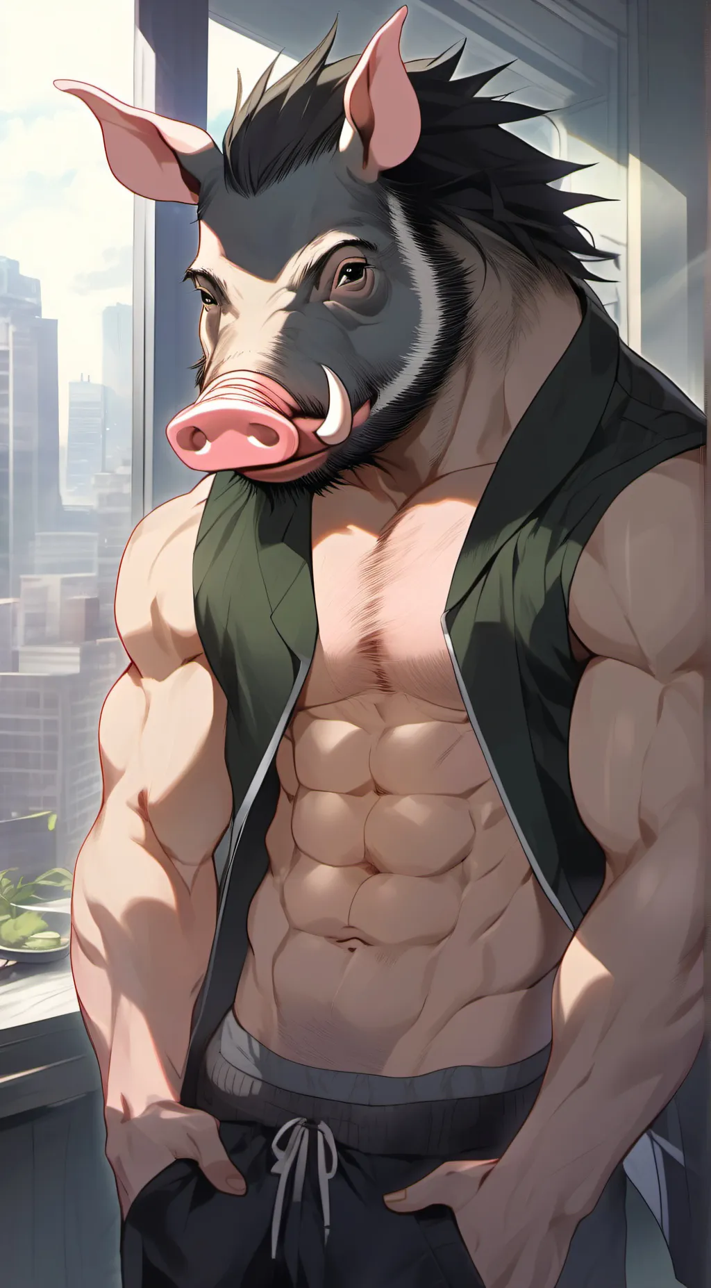 ai character: PIGMAN background