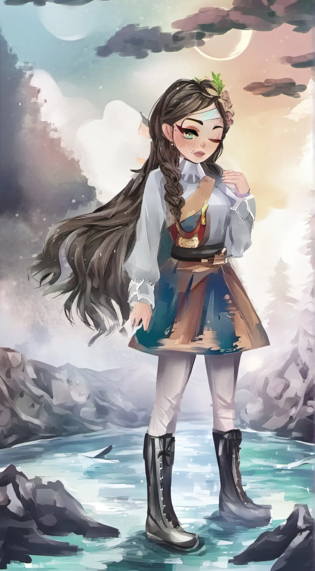 ai character: Aria background