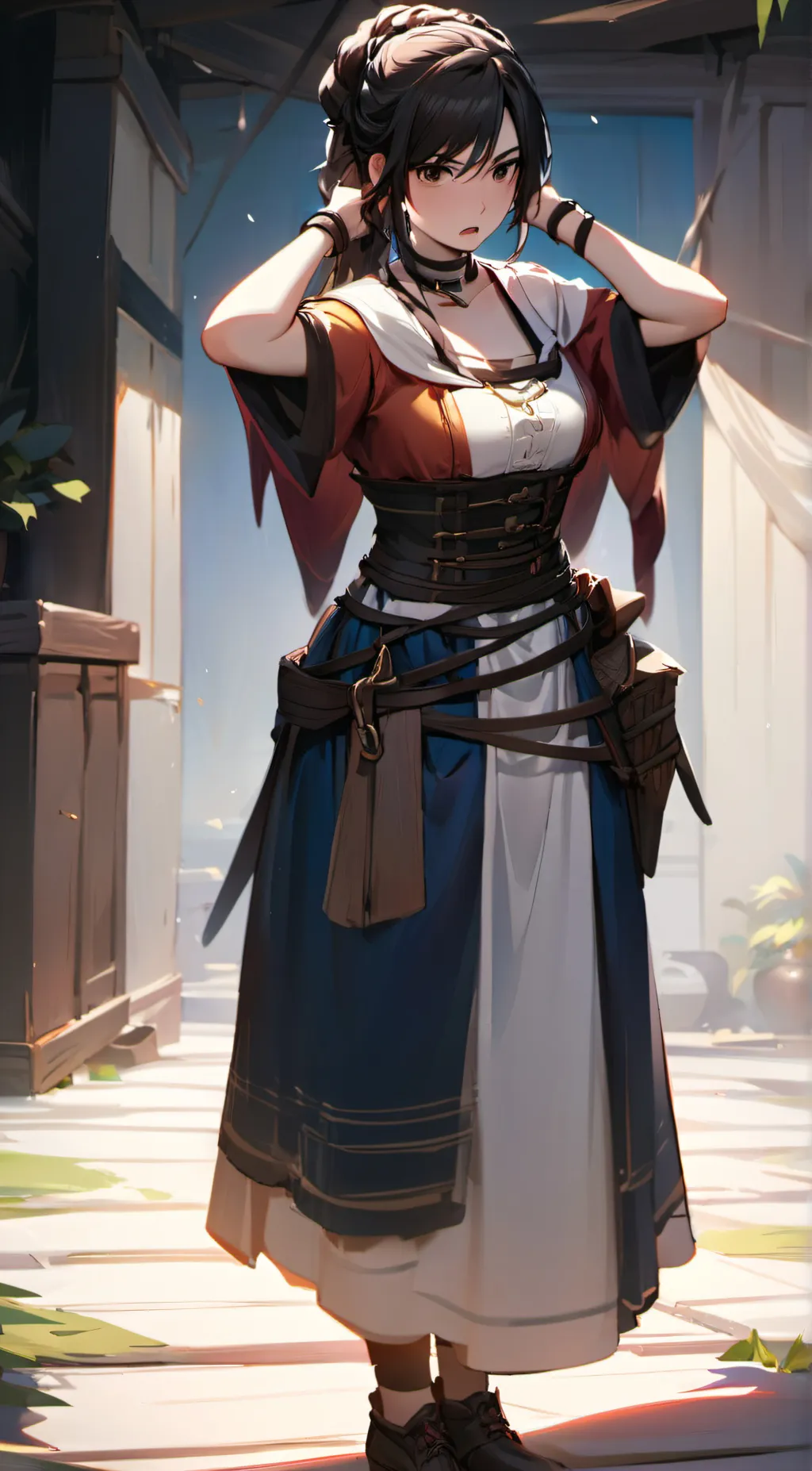 ai character: Housekeeper Rena background