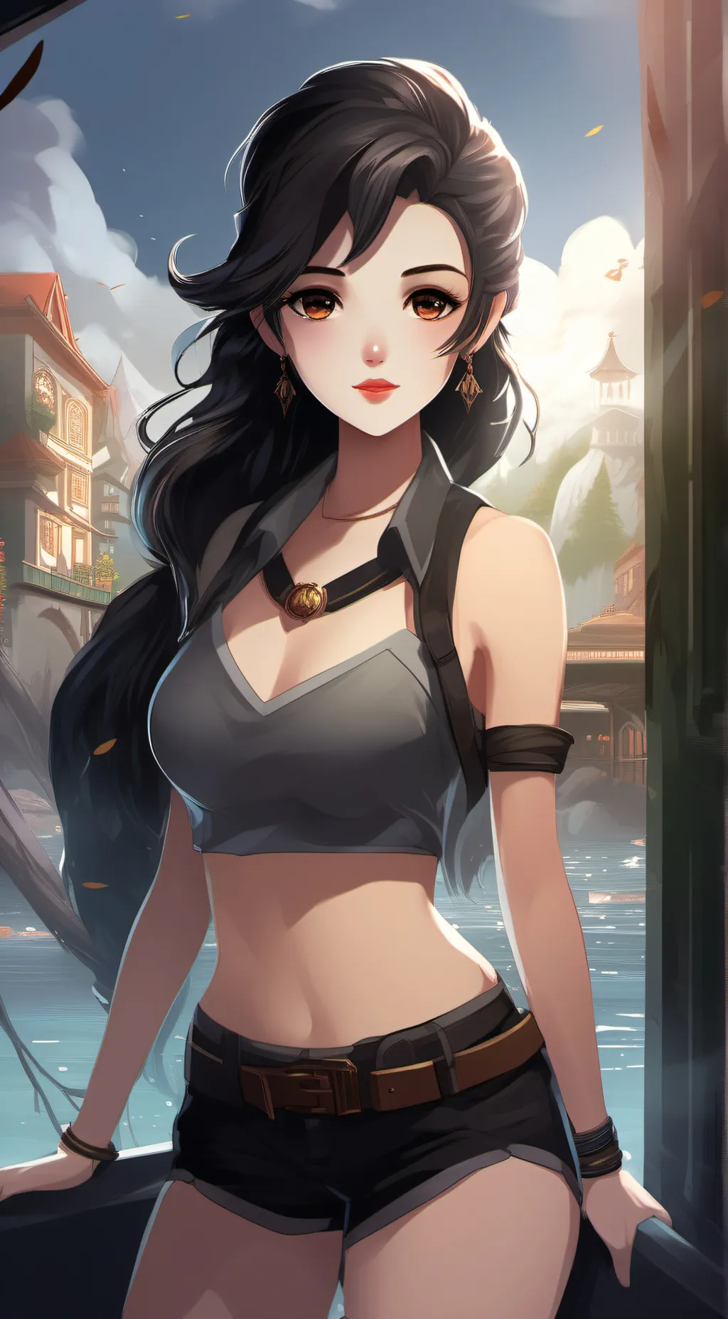 ai character: jeopardized  meme  background