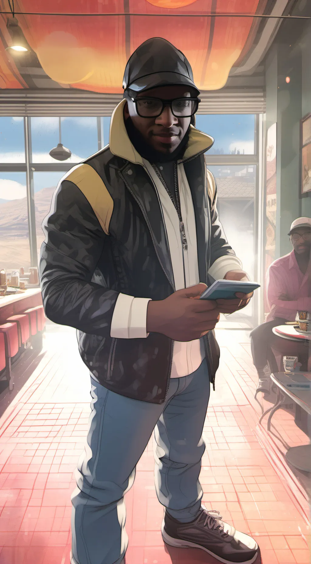 ai character: Aubrey  background