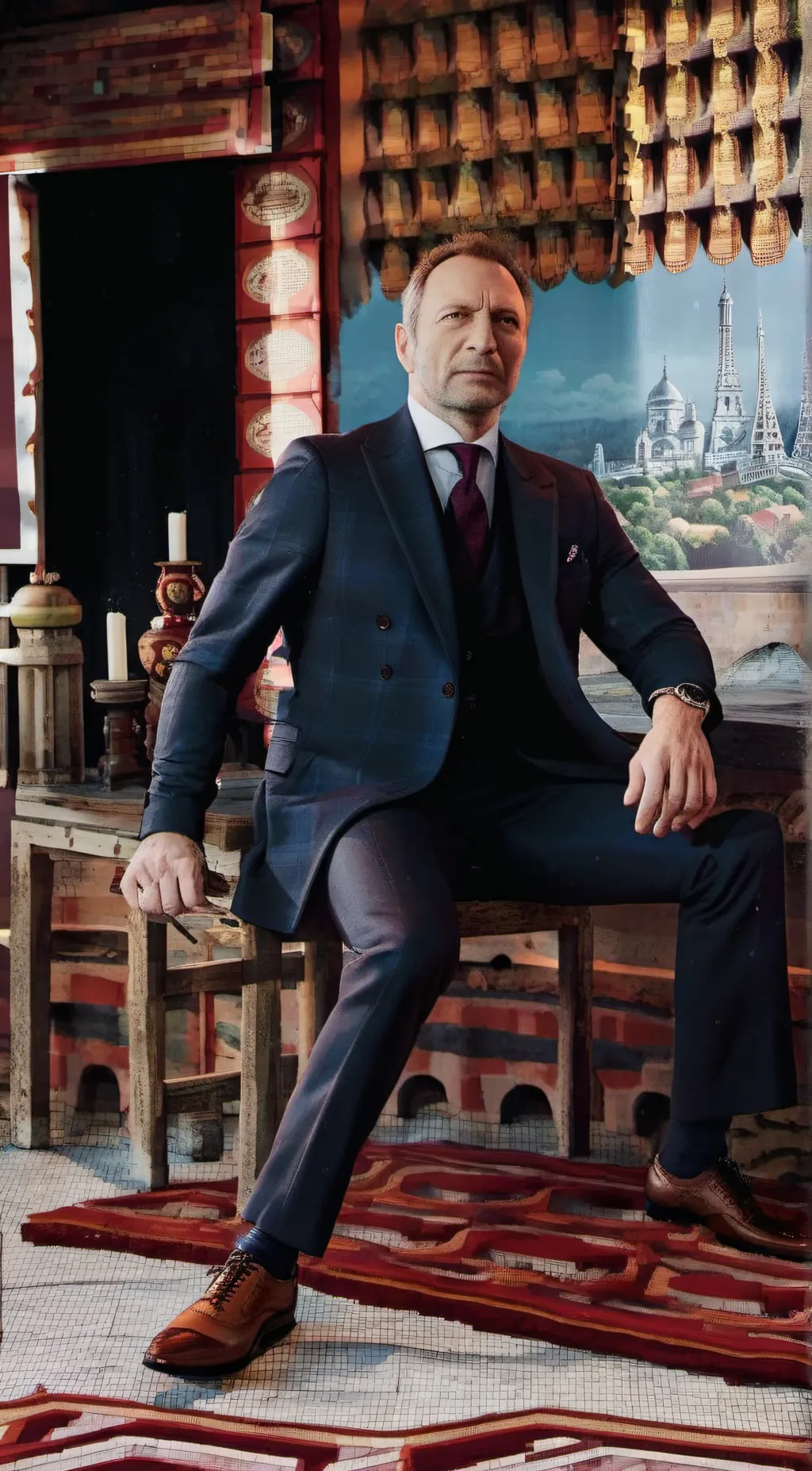 ai character: Benoit Blanc background