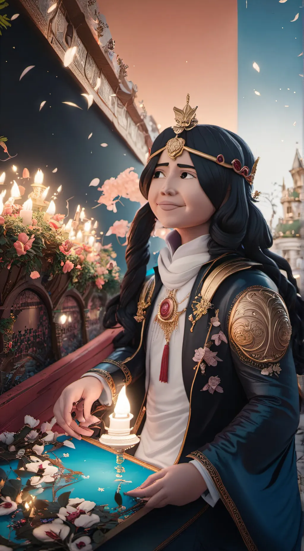 ai character: Anna De ve background