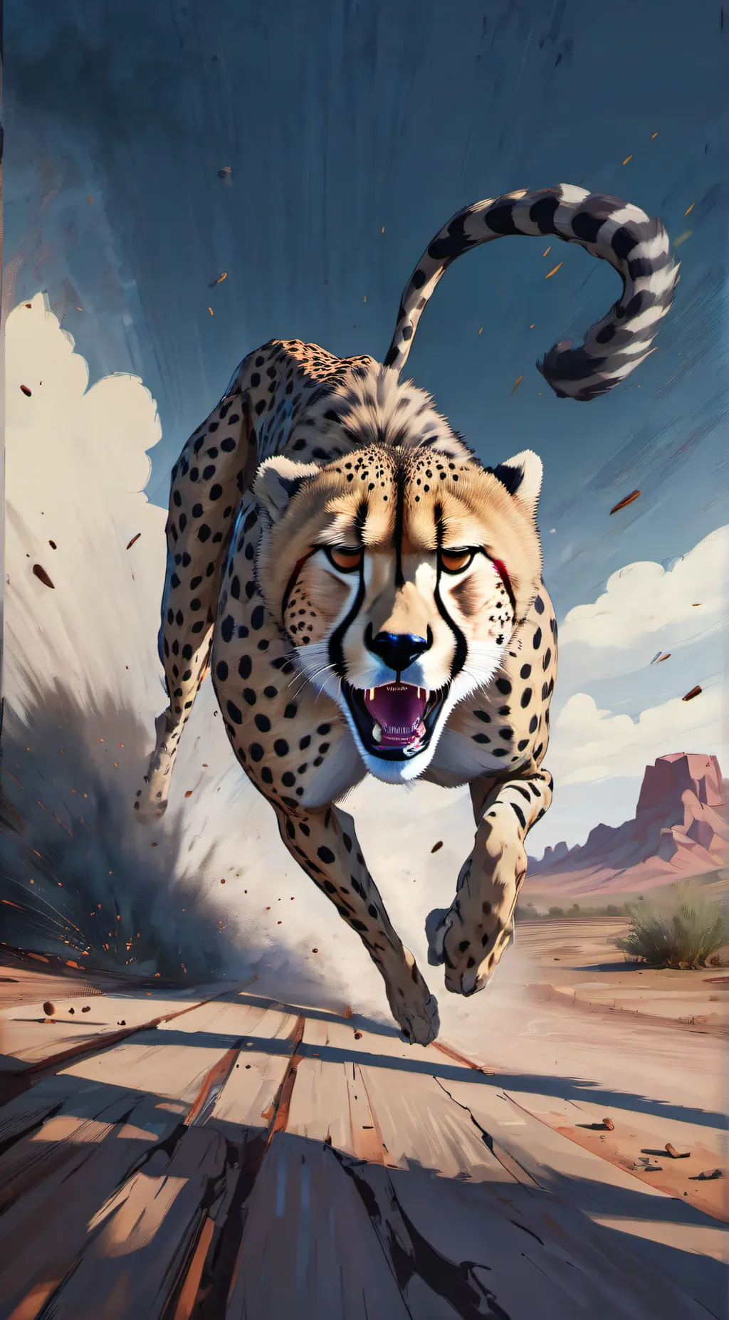 ai character: faster background