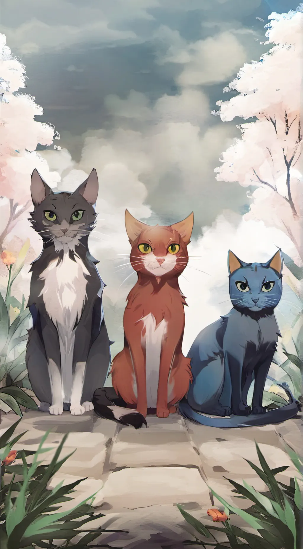 ai character: Girl gang background