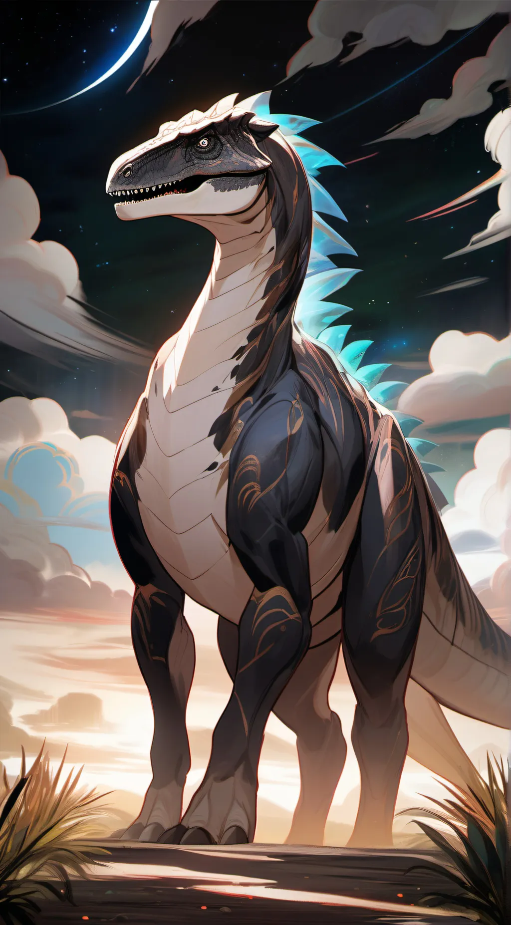 ai character: abstract background