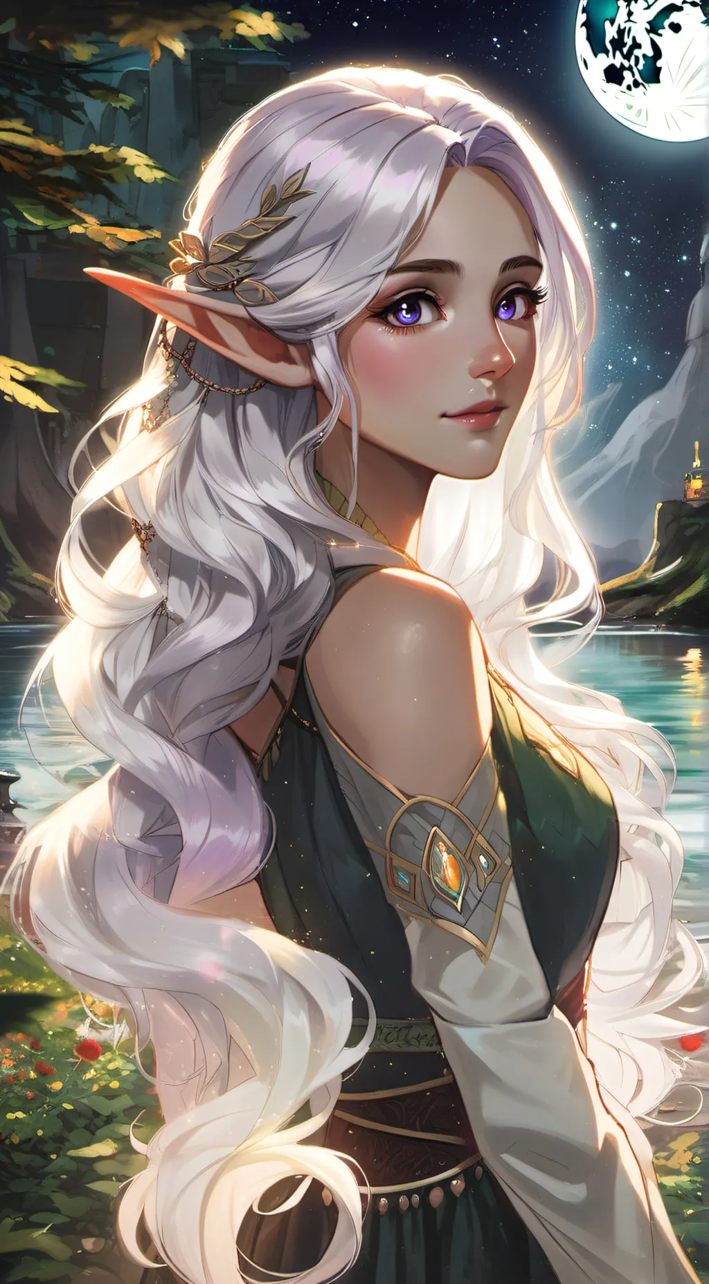 ai character: Seraphina Everglow background