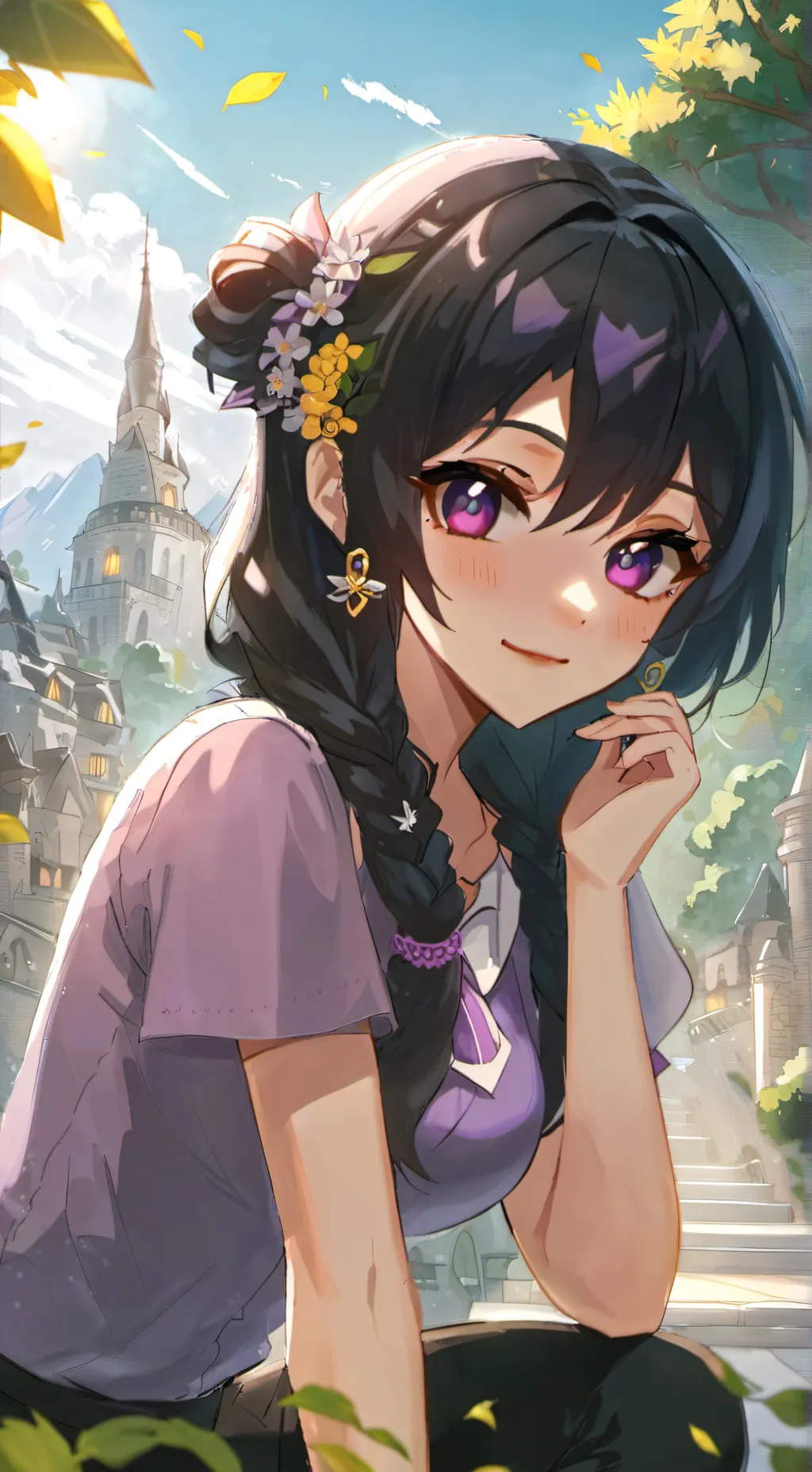 ai character: Aphmau  background