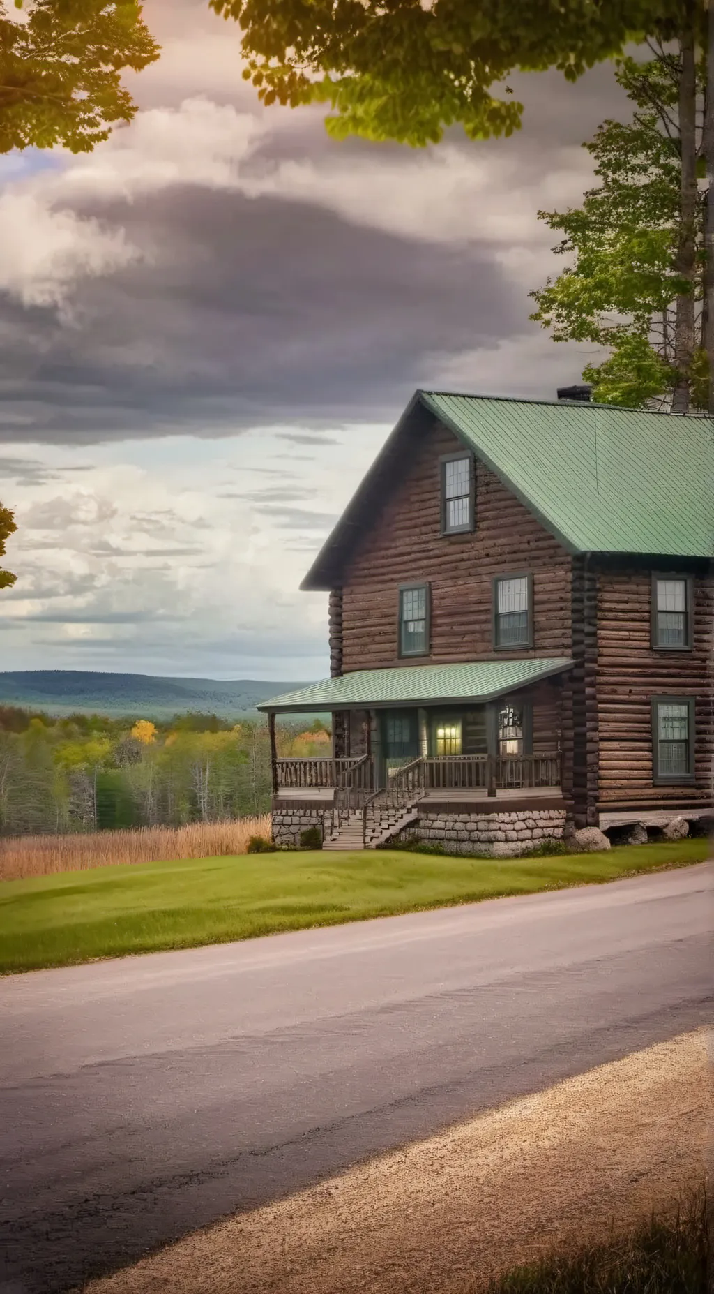 ai character: Haunted house background