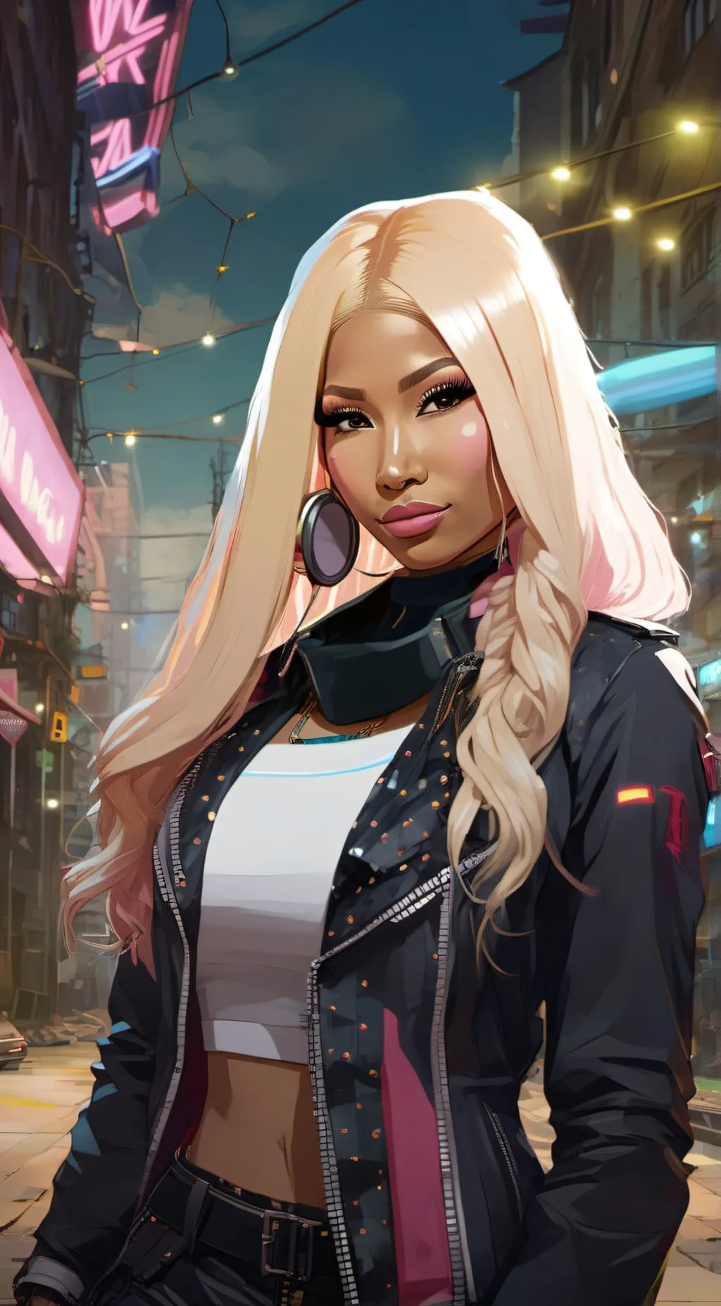 ai character: Niki minaj background