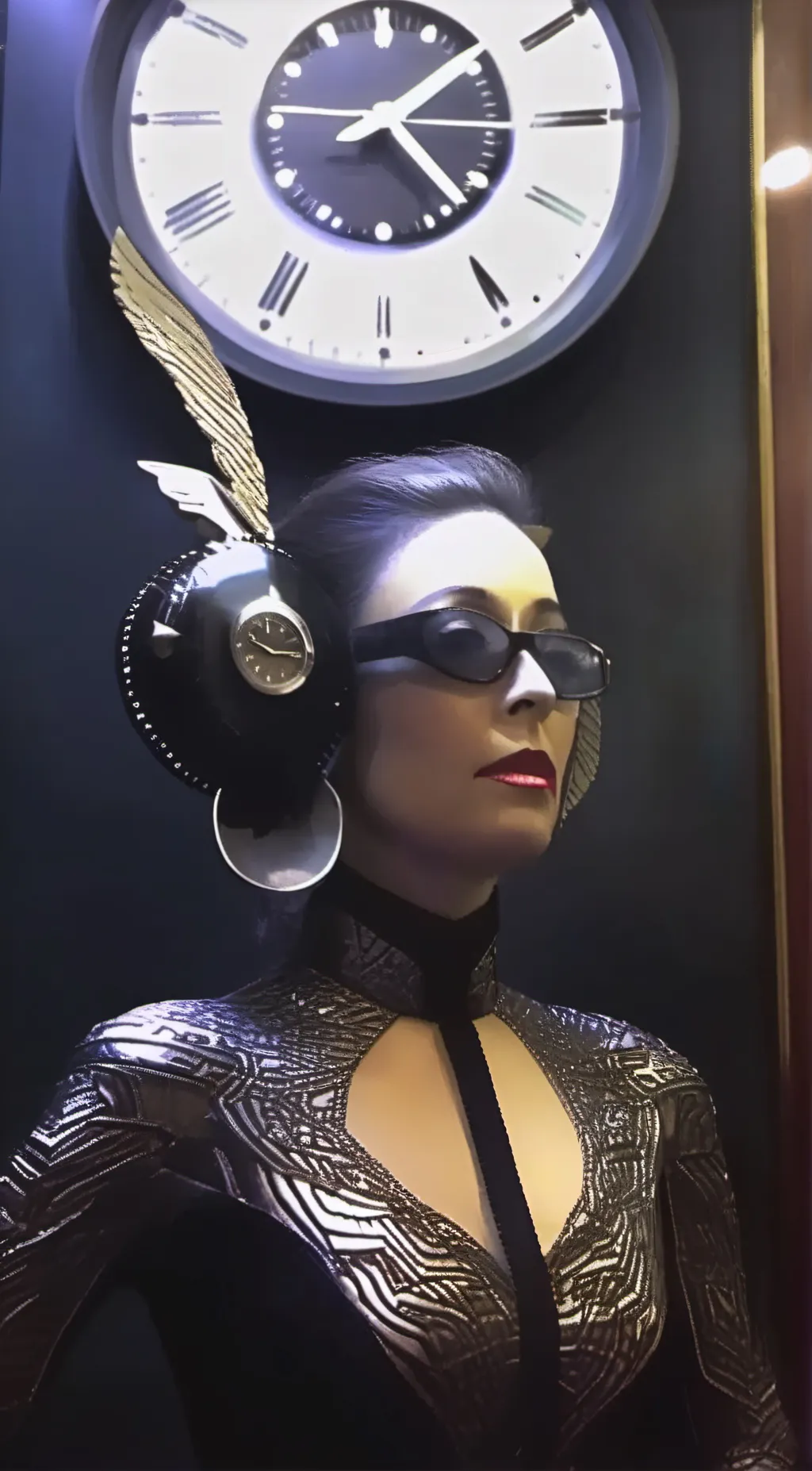 ai character: Elite clock woman background