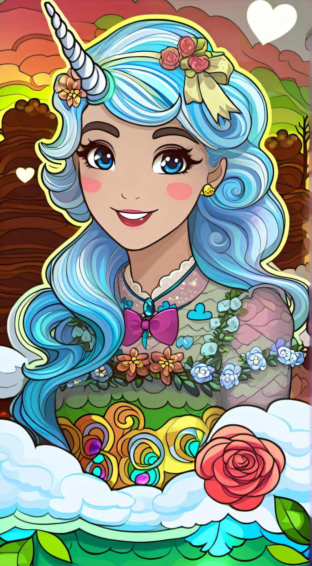 ai character: luna background