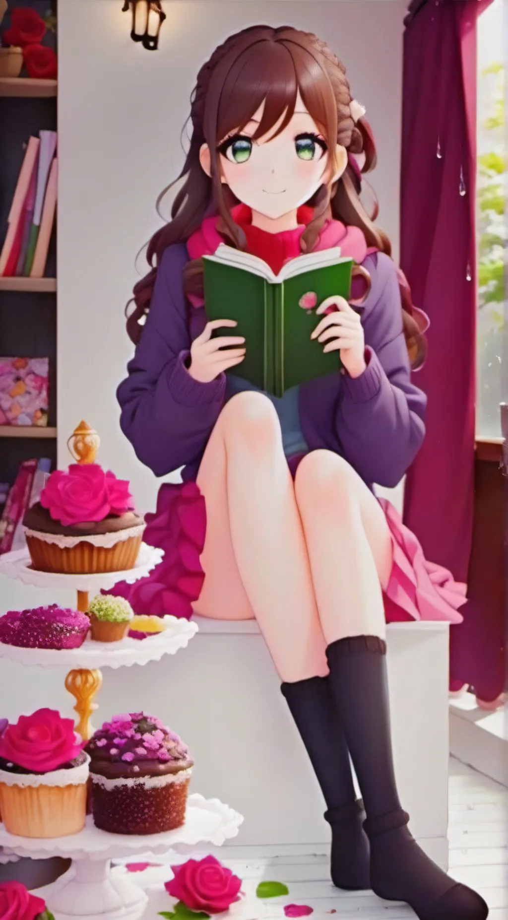 ai character: 🌸Haru Aijo🍒 background