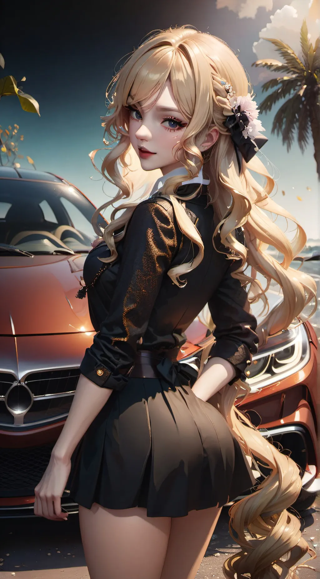 ai character: Porsche background