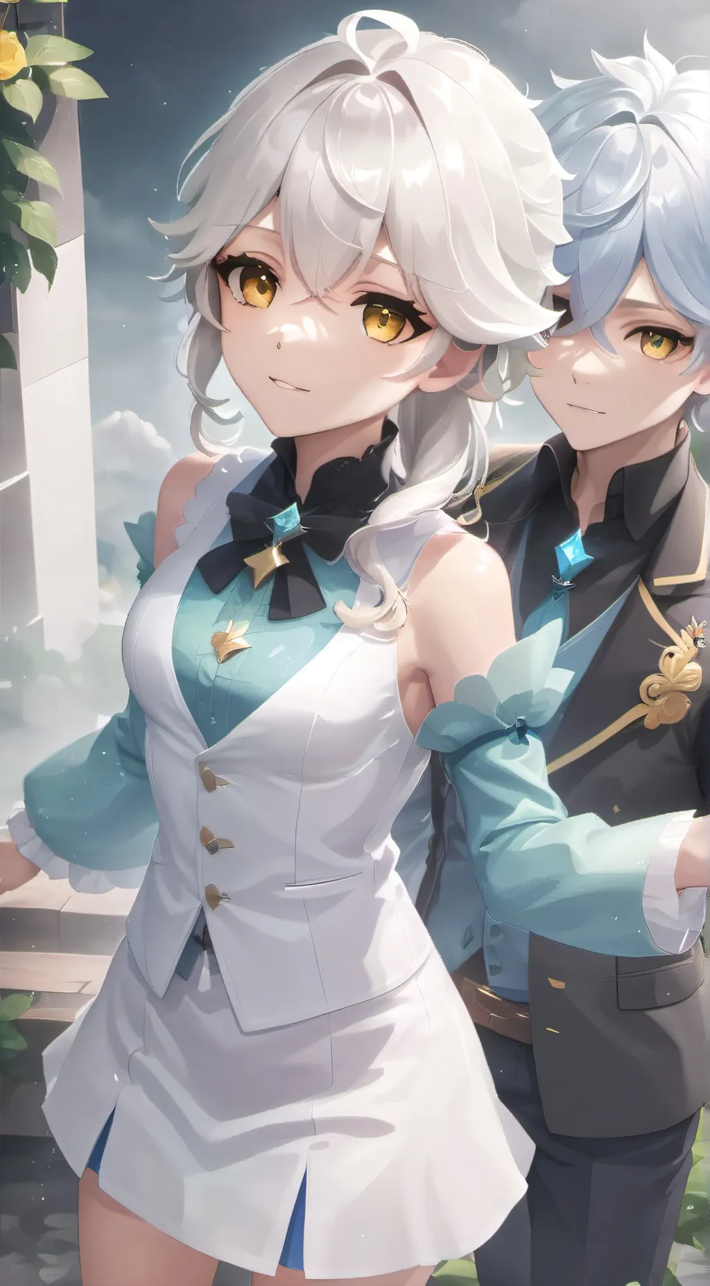 ai character: Kitee and Freya background