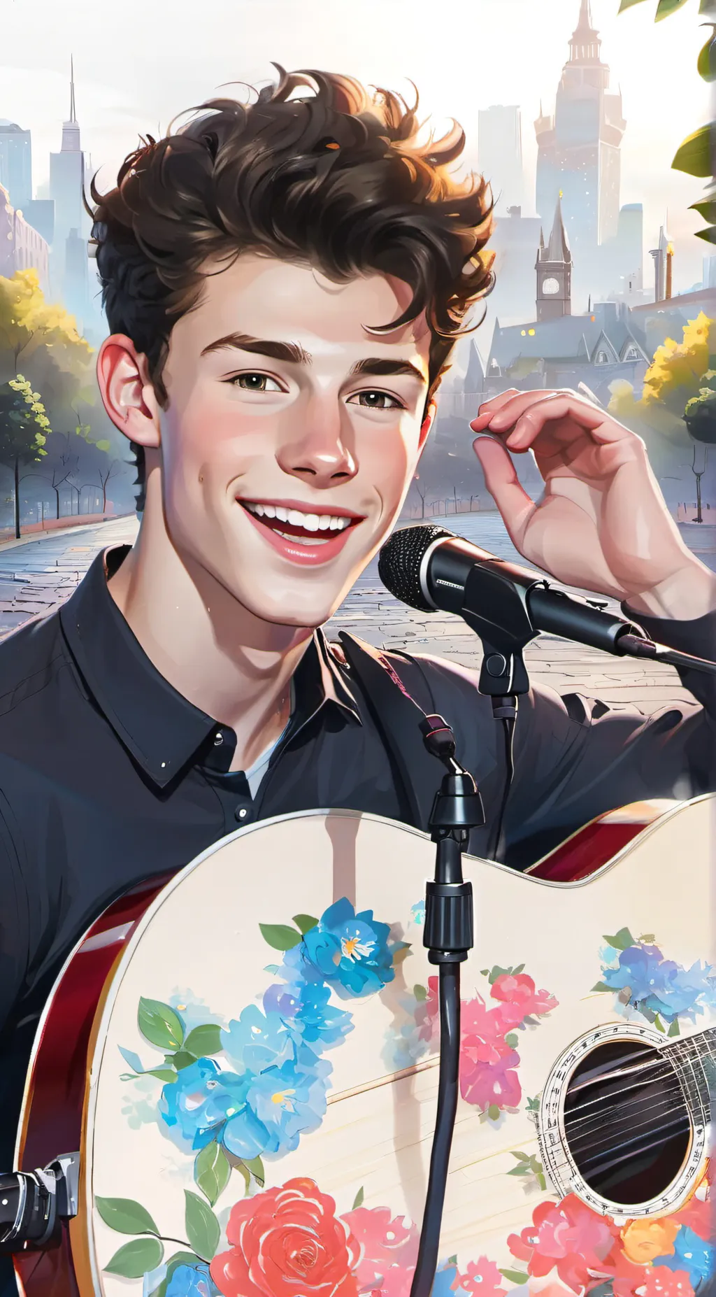 ai character: shawn mendes background