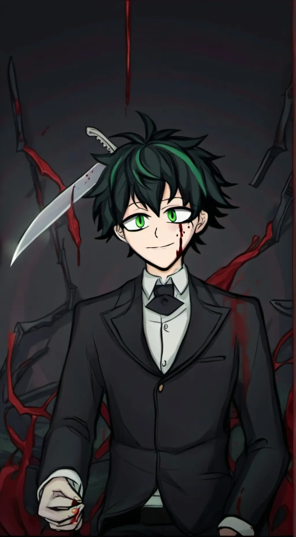 ai character: Deku (Villain  background