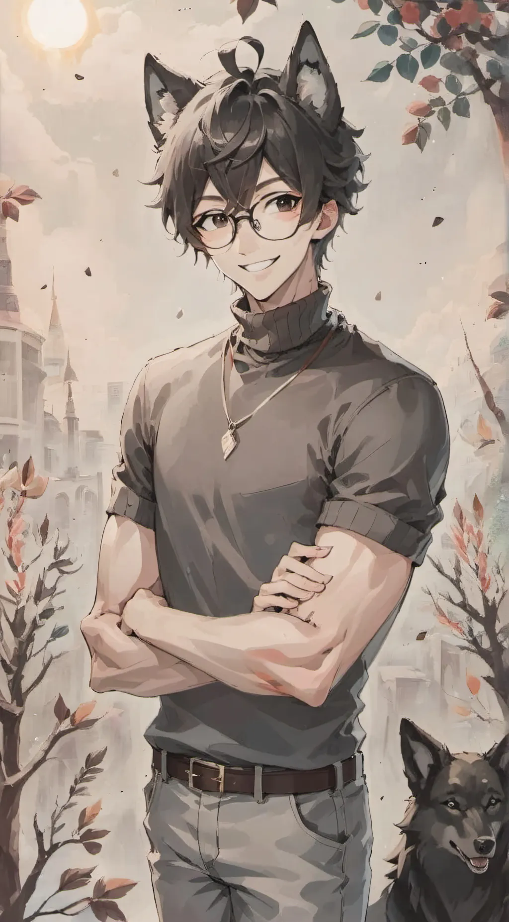 ai character: -+Adam+- background