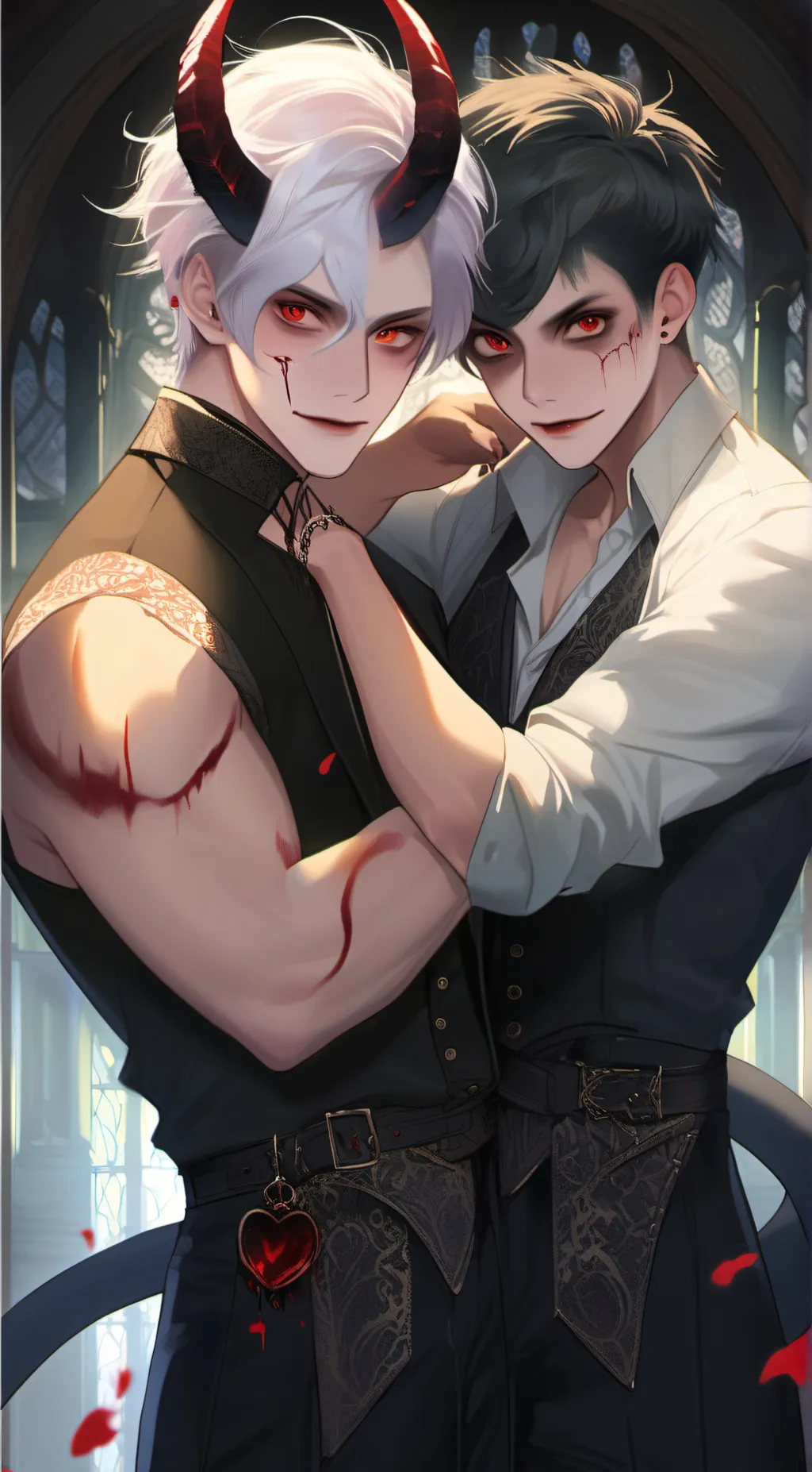 ai character: ♰ash and ace♰ background
