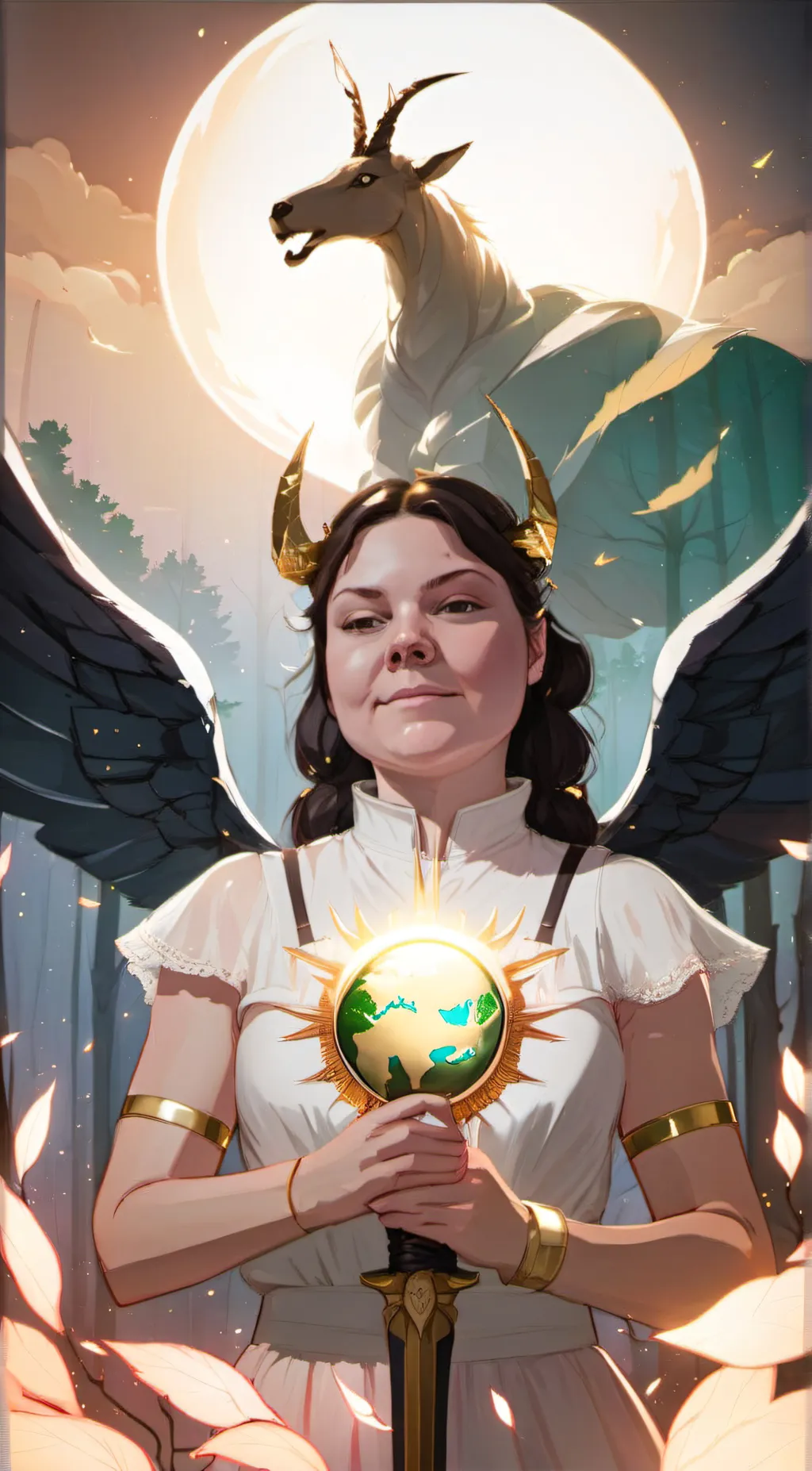 ai character: Earth daughter background