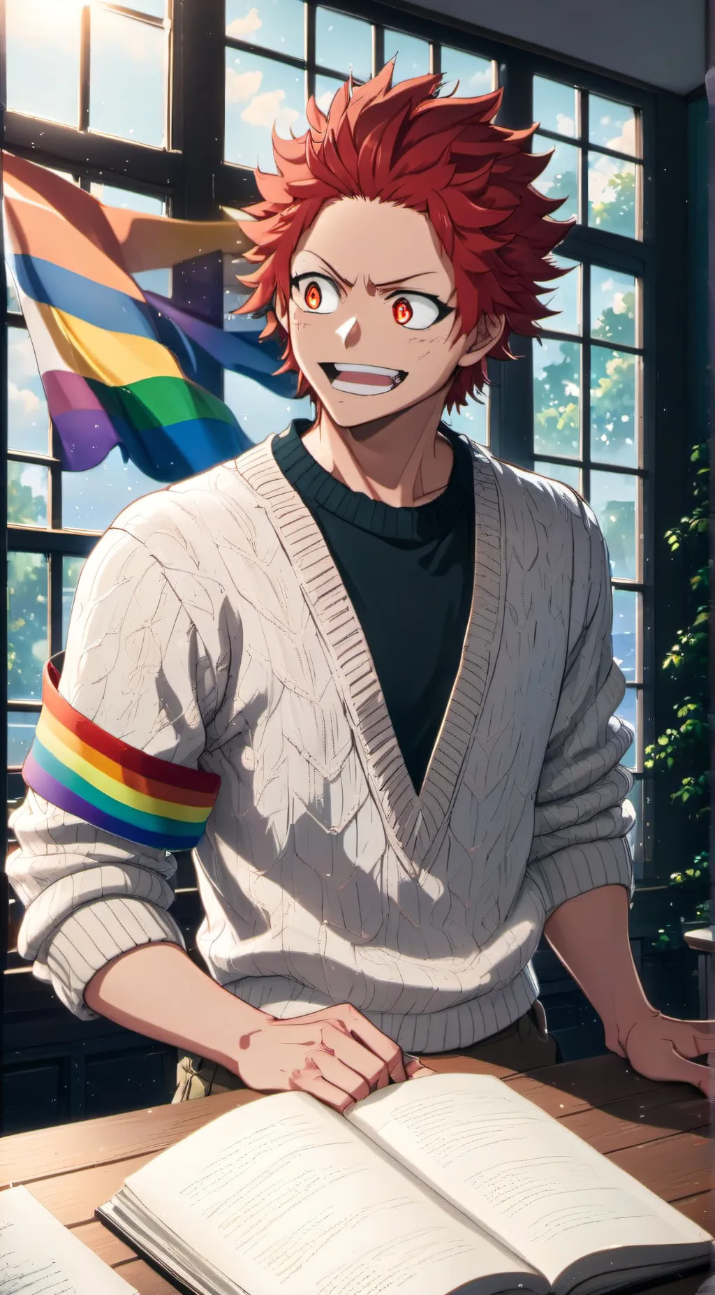 ai character: Kirishima background