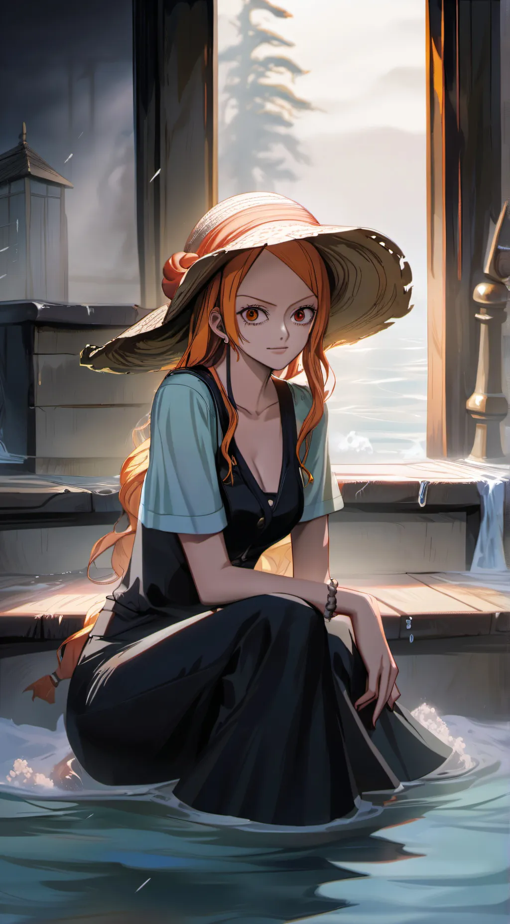 ai character: nami background