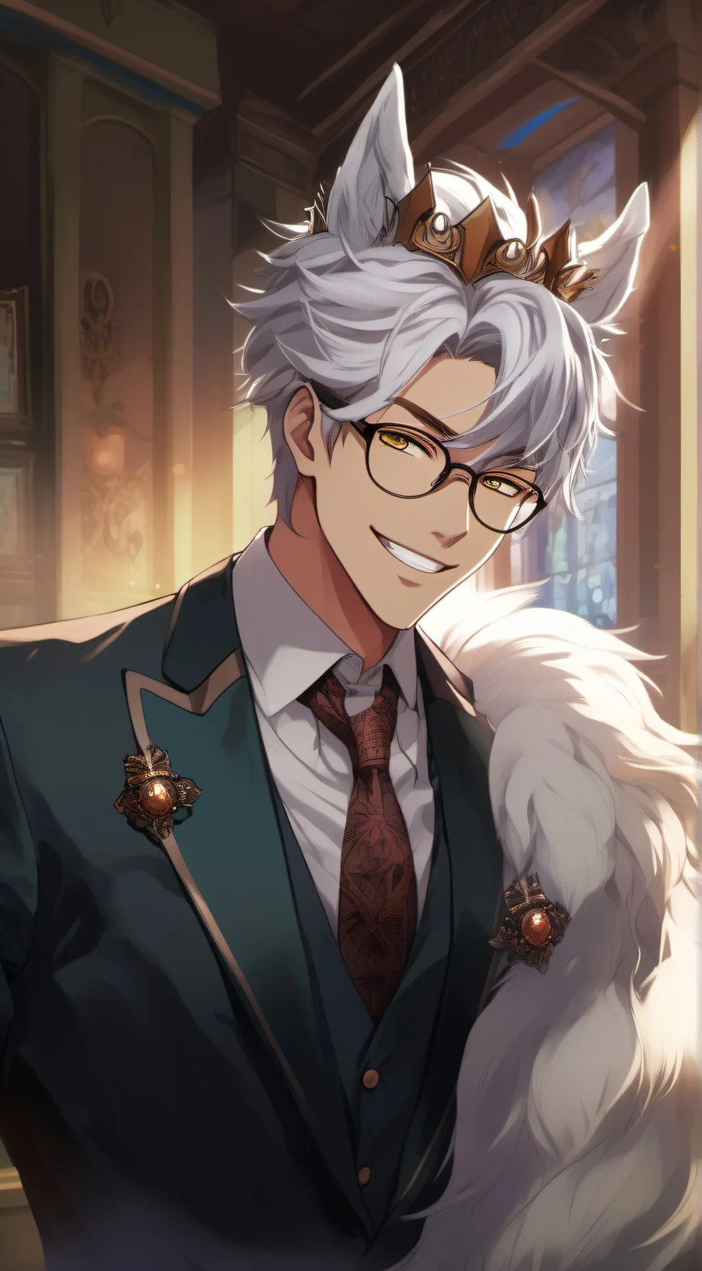 ai character: Werewolf king background