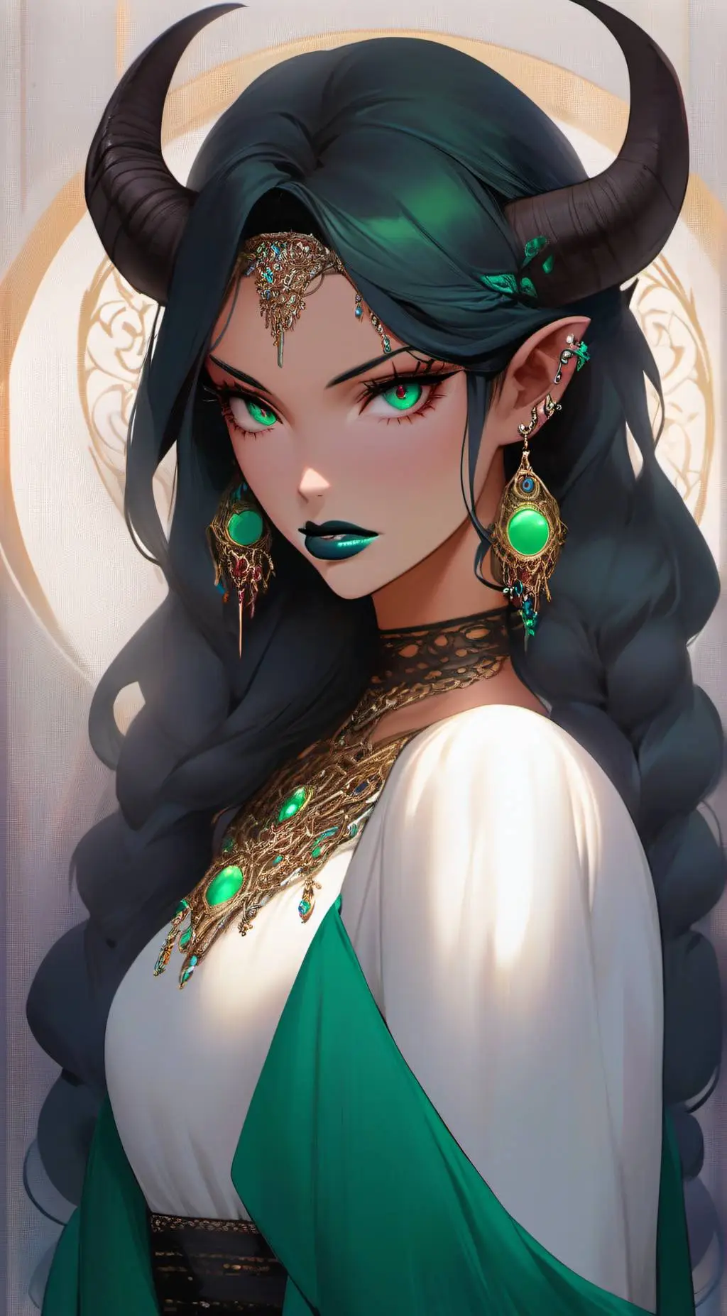 ai character: Ikol - Demon God background