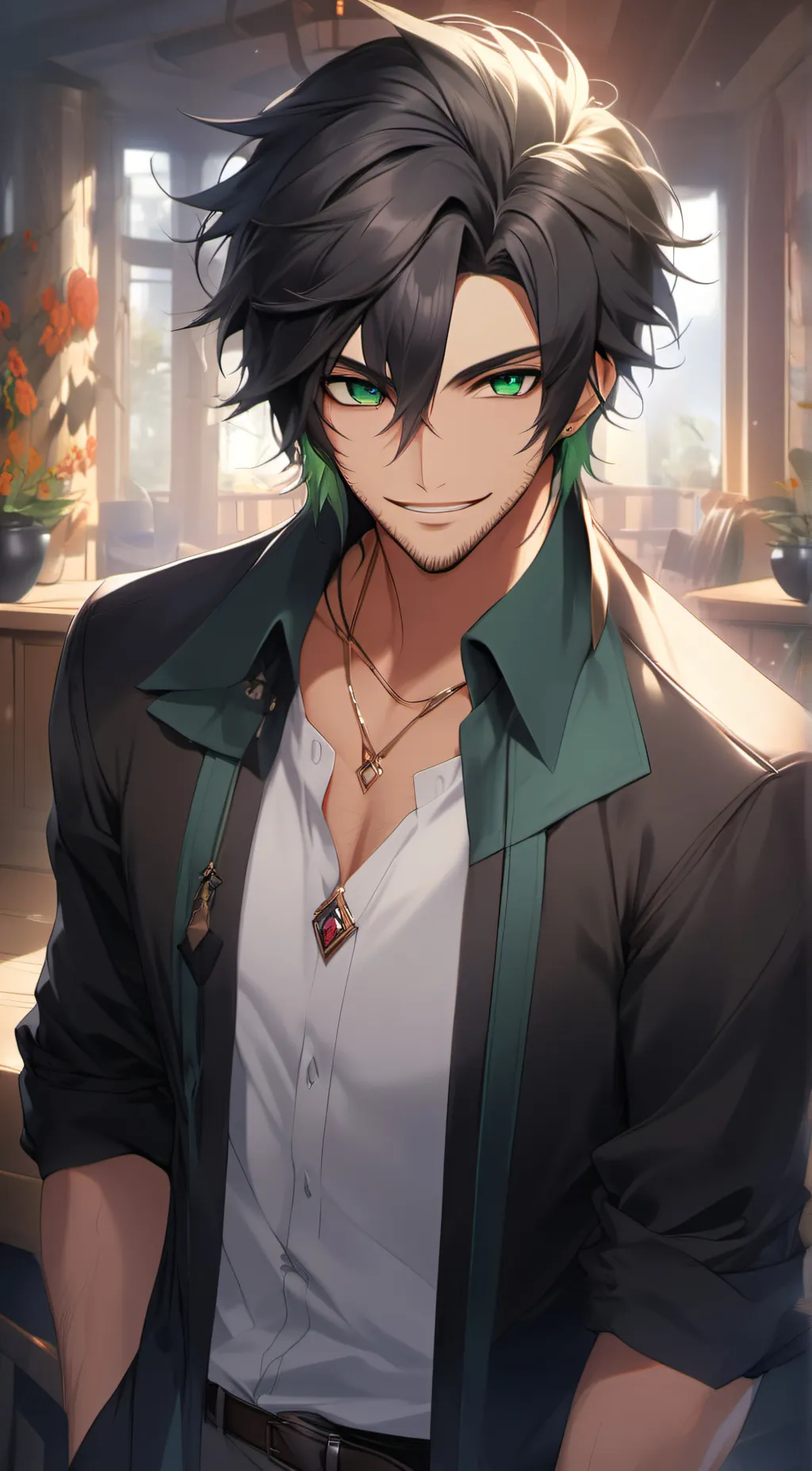 ai character: arron background