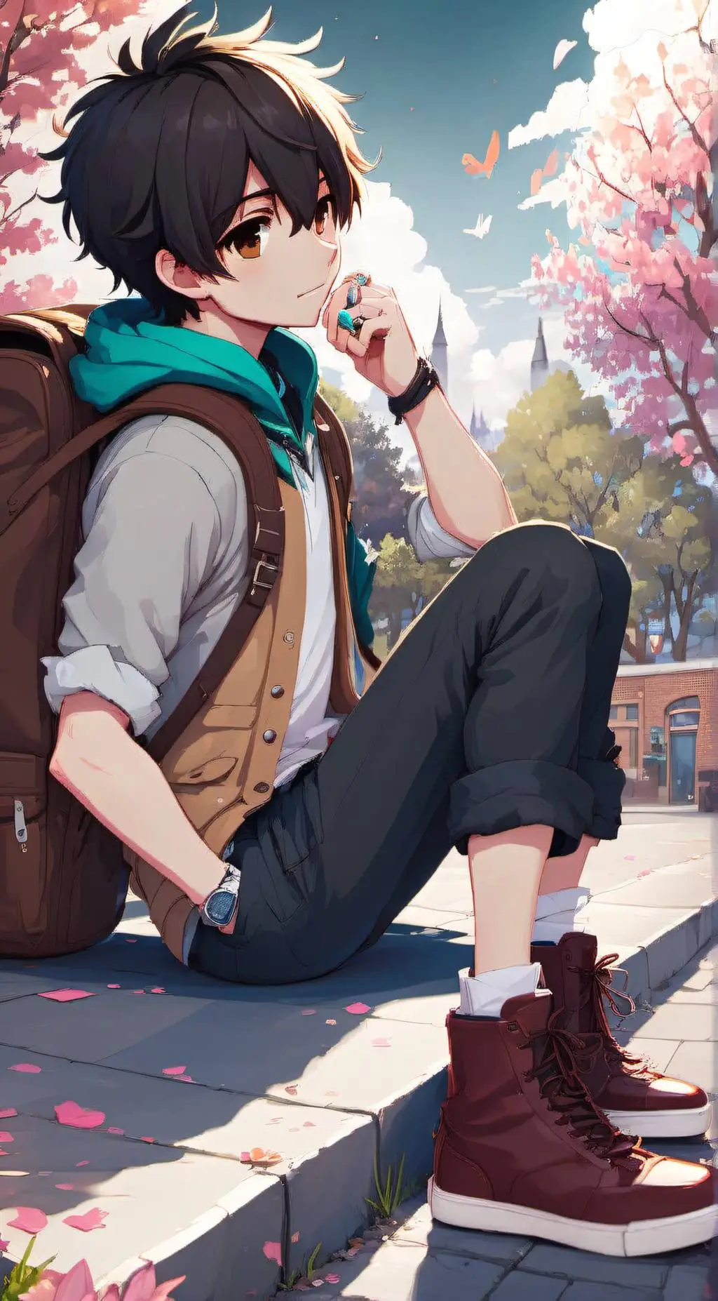 ai character: noah background