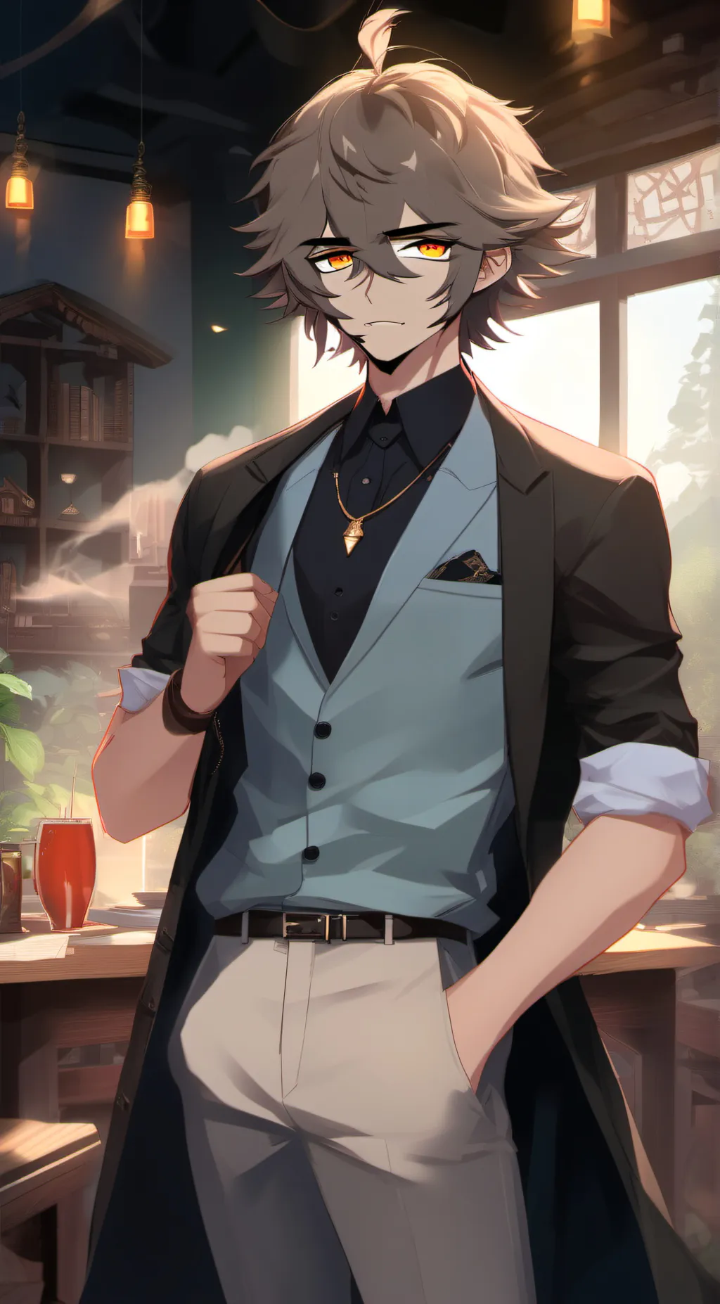 ai character: Aaron background