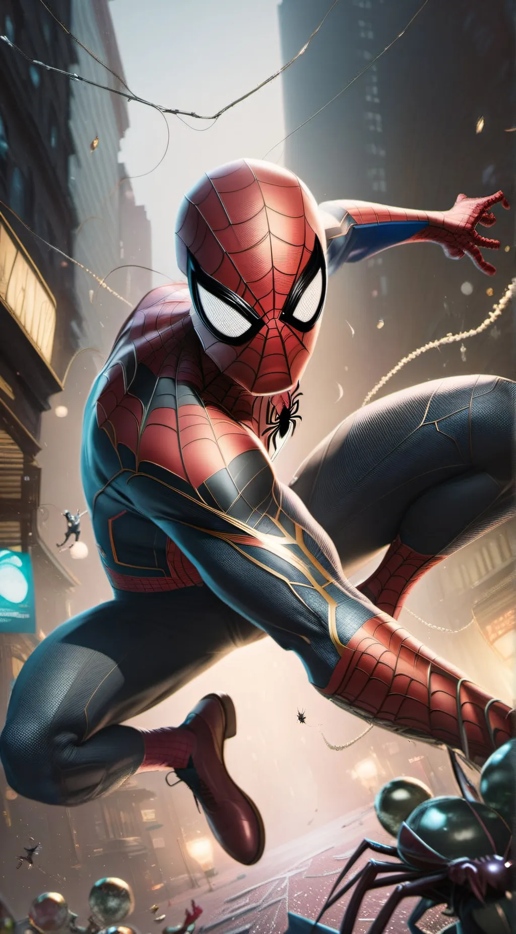 ai character: tom Holland  background