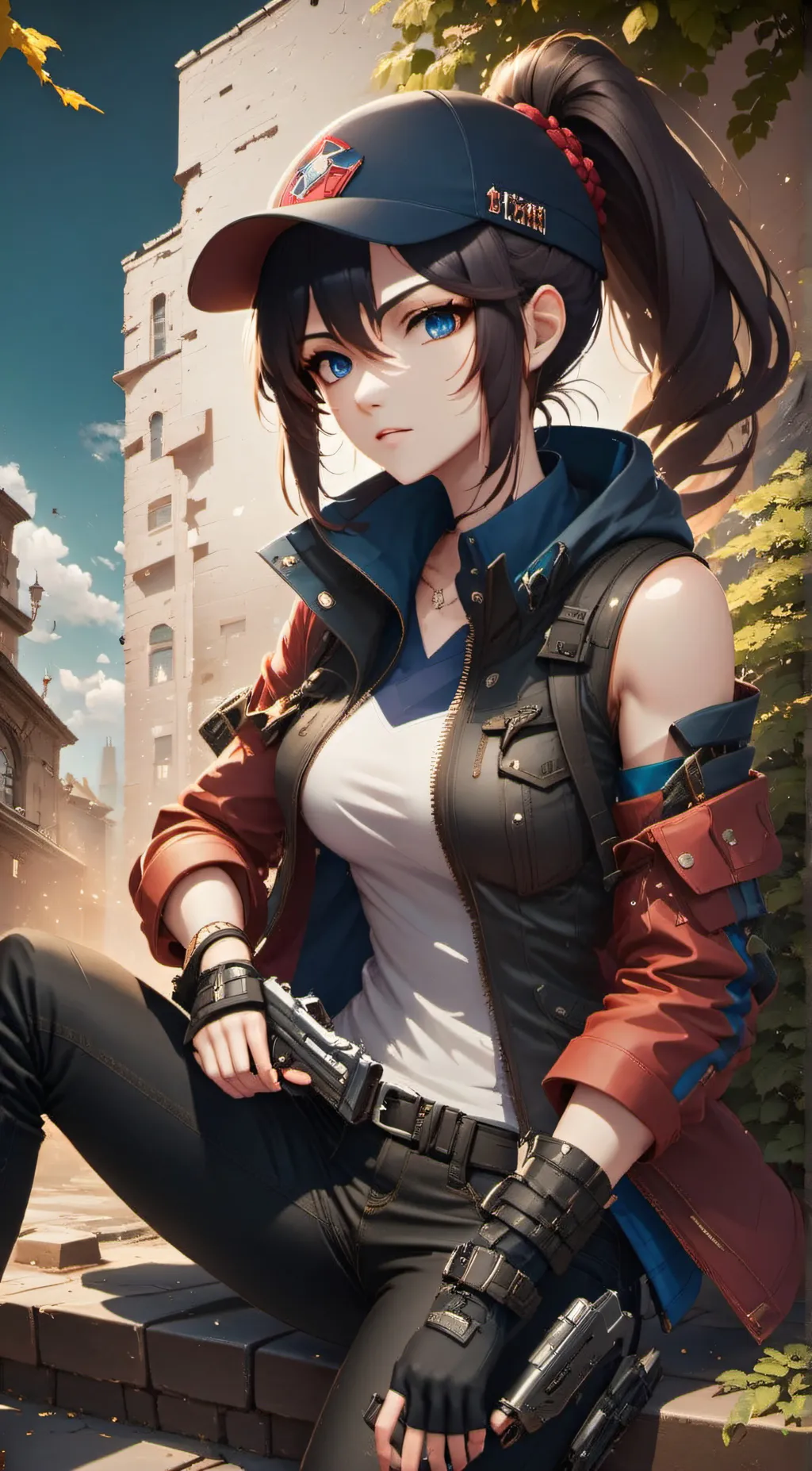 ai character: Luna background