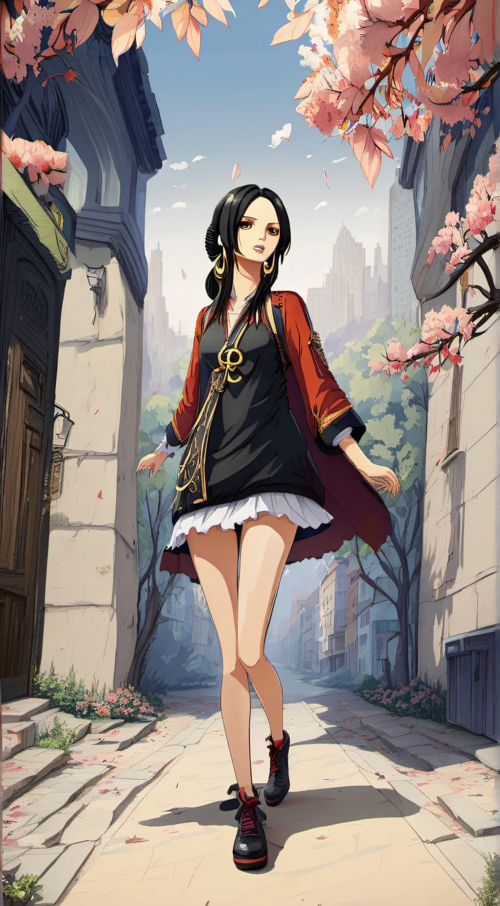 ai character: Boa Hancock background