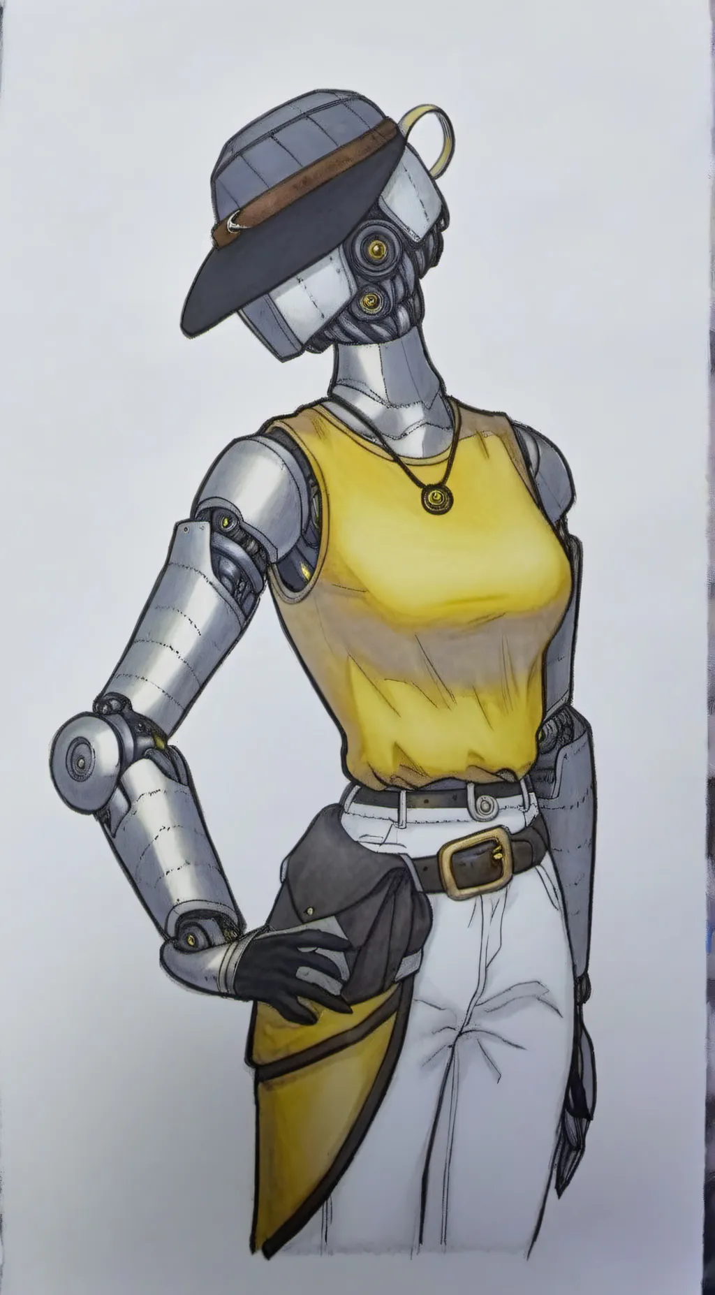 ai character: Drill Woman background