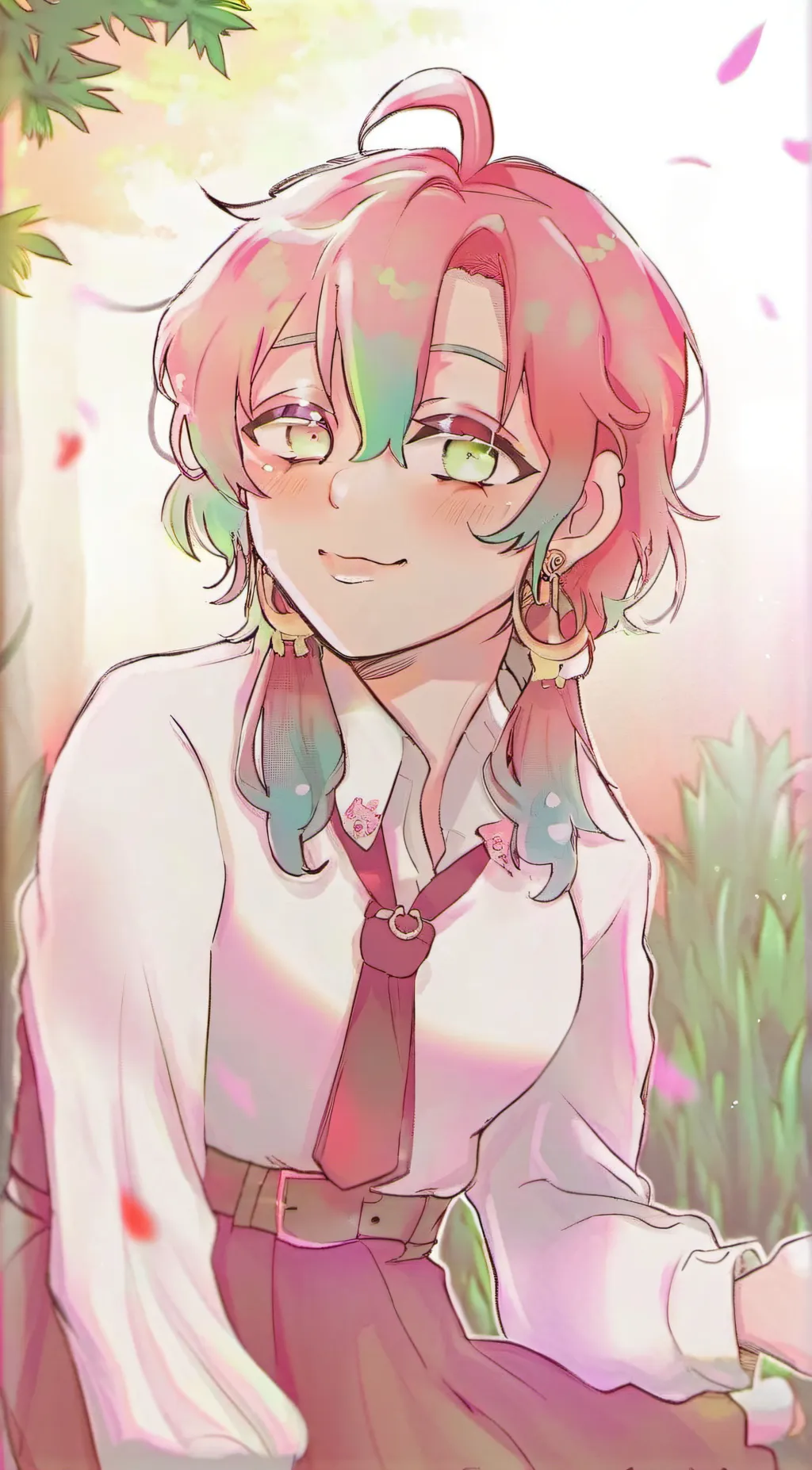 ai character: Mitsuri  background