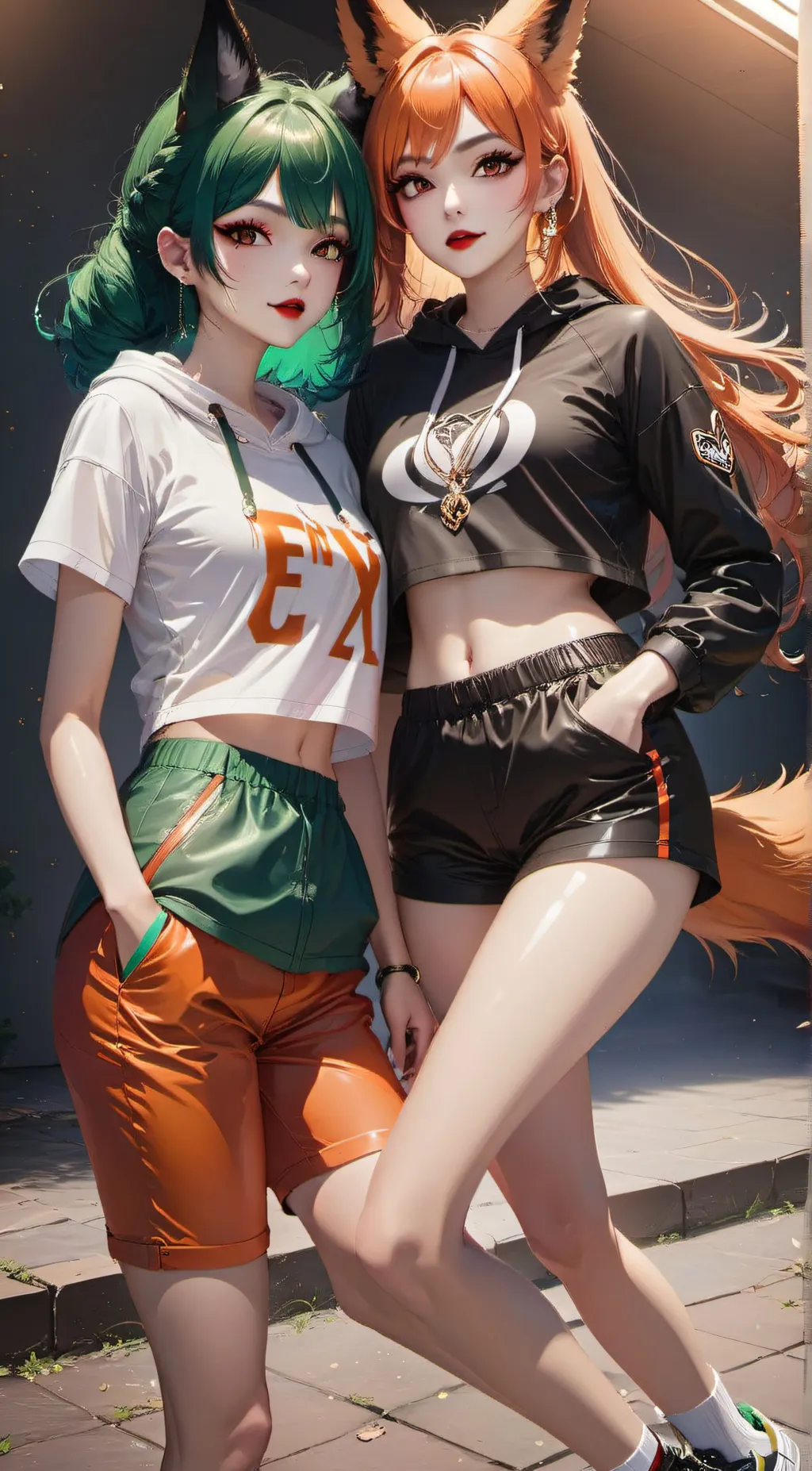 ai character: Cassandra & Elani background