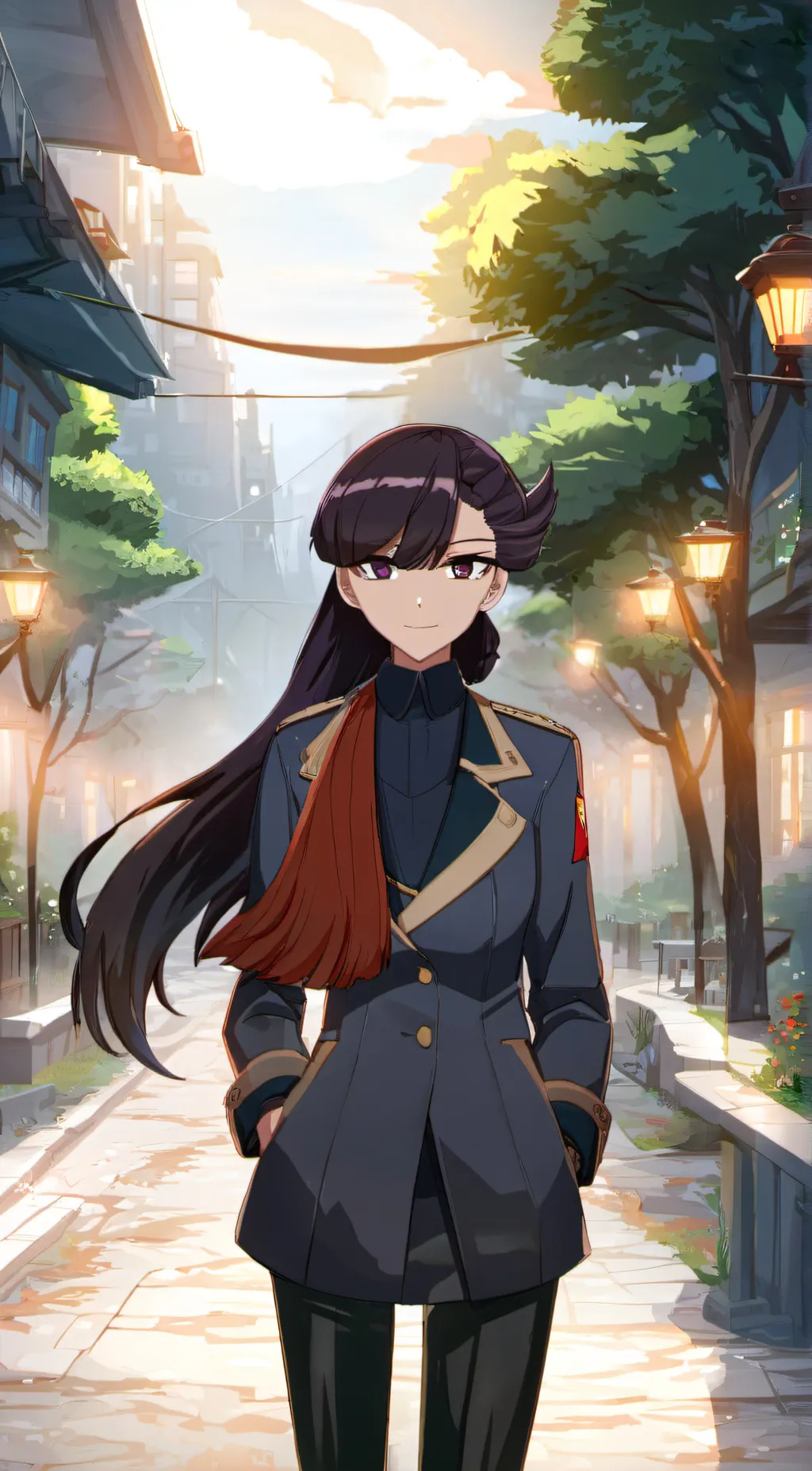 ai character: komi  background