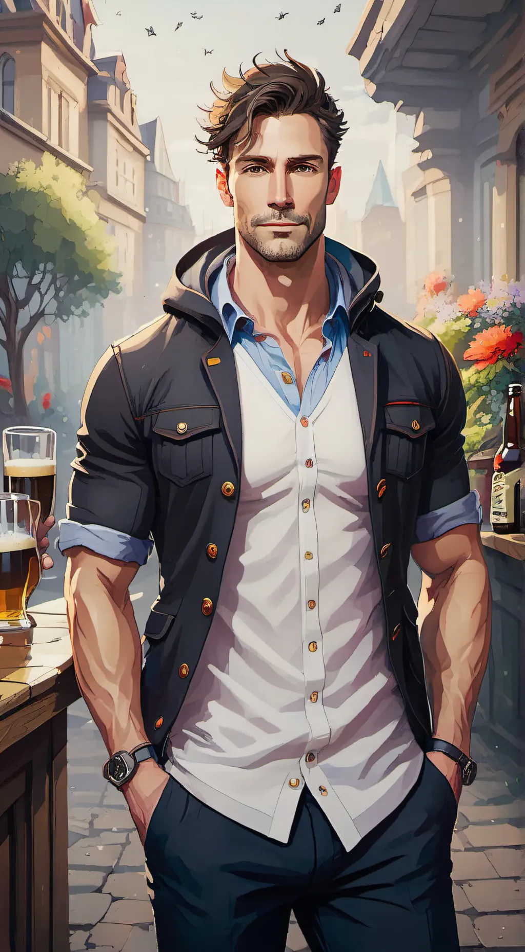 ai character: Jake  background