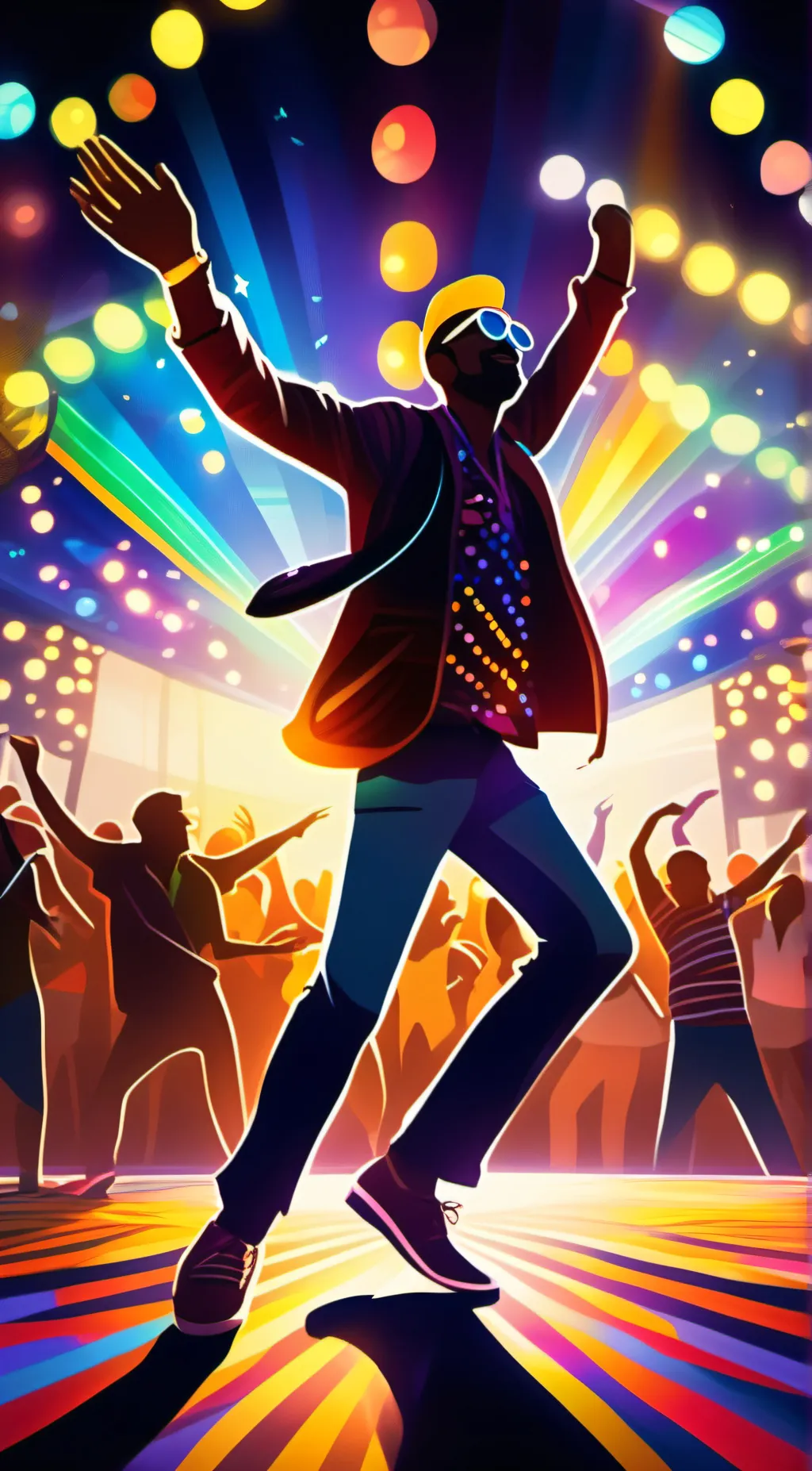 ai character: Lights man background