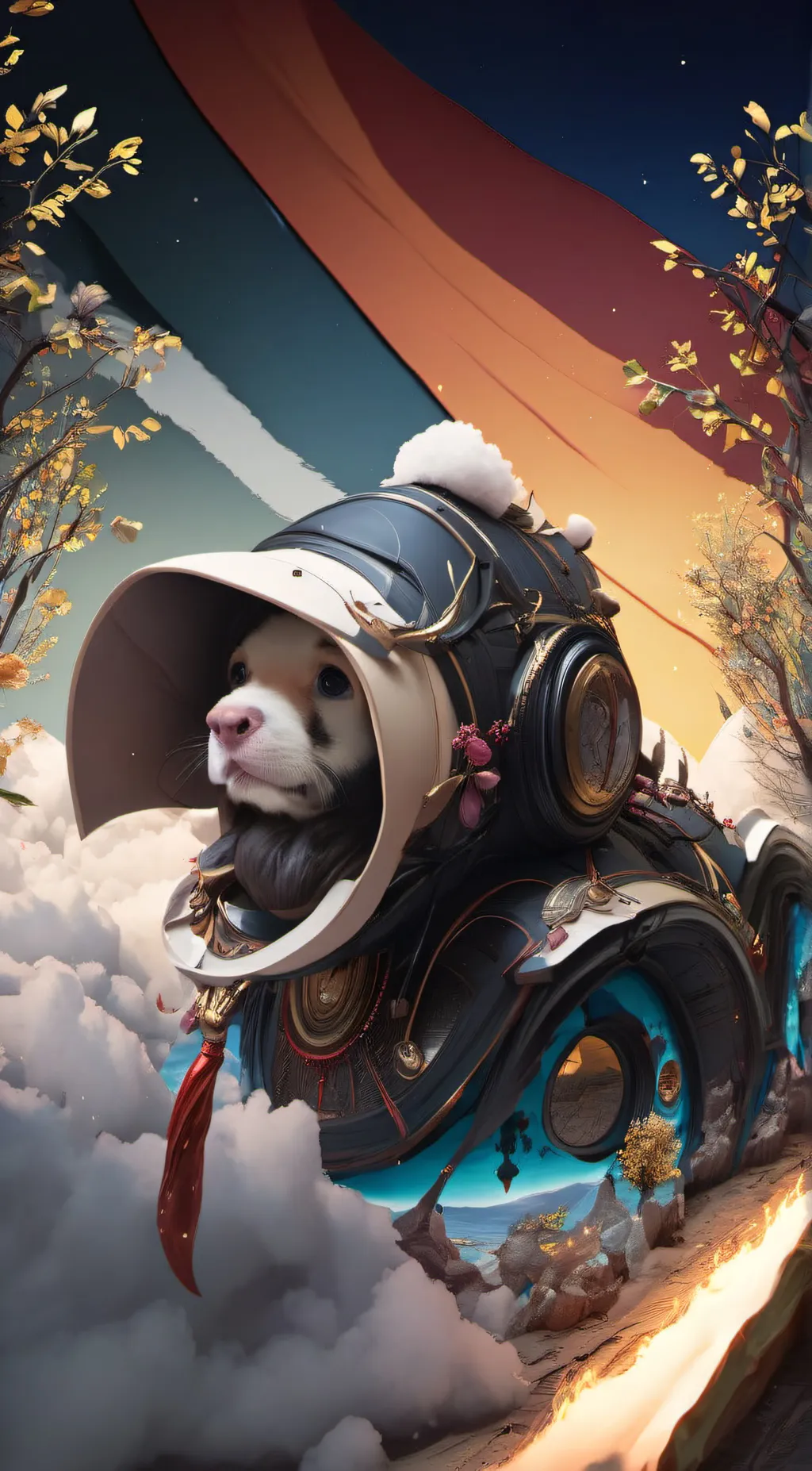 ai character: HASHIRA (at store) background